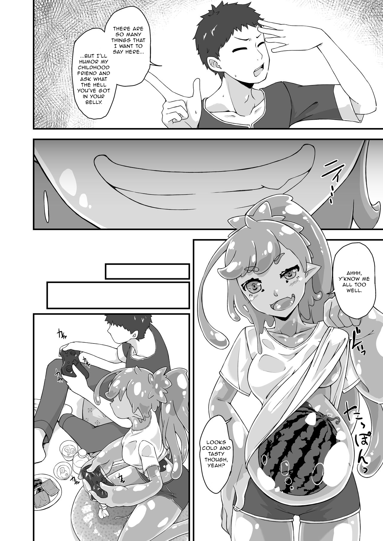 [Kemoyuru (Akahito)]Osananaji wa Slime Musume | My Childhood Friend Is a Slime Girl[English] [Aganon] [Digital] Page 3