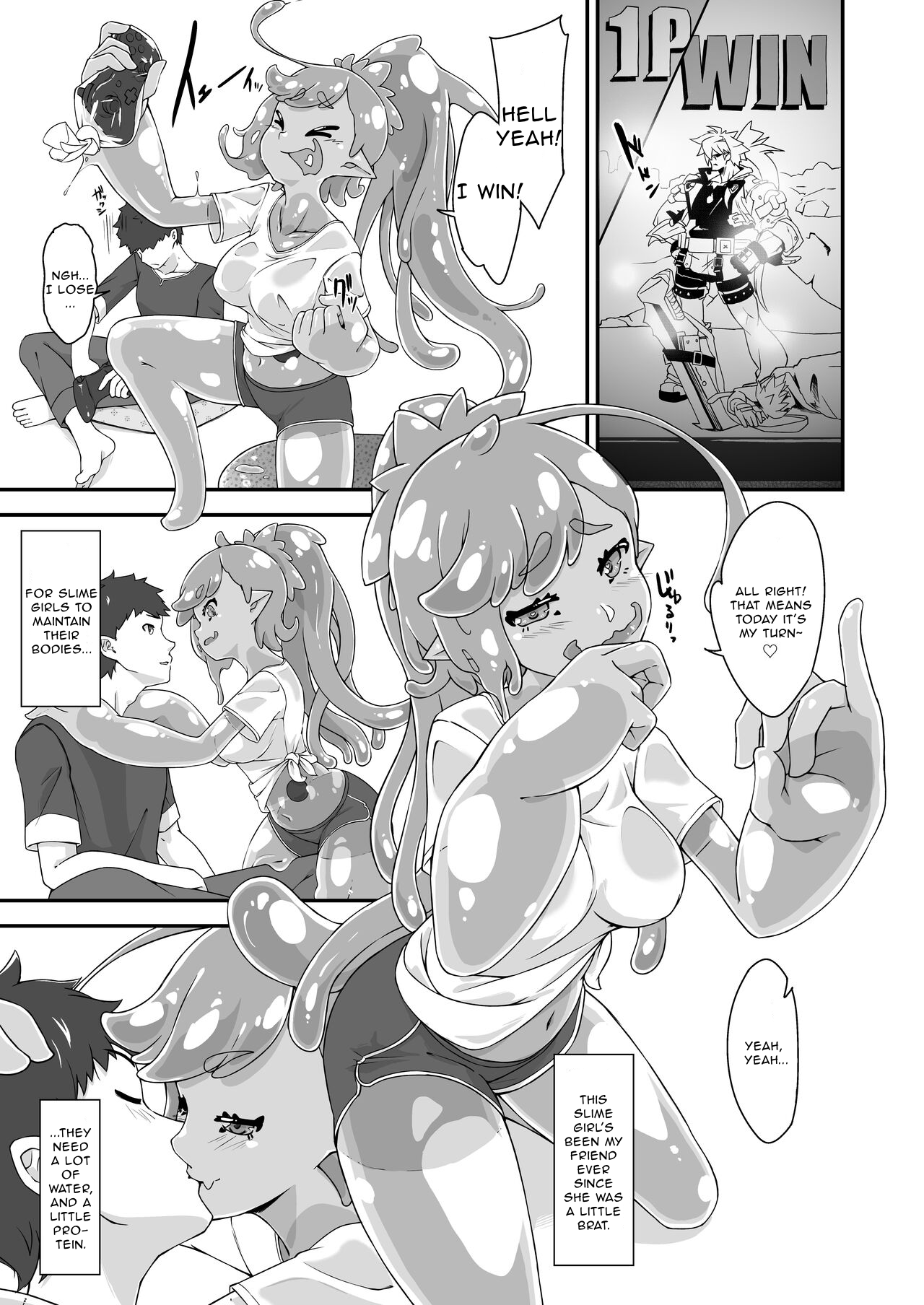 [Kemoyuru (Akahito)]Osananaji wa Slime Musume | My Childhood Friend Is a Slime Girl[English] [Aganon] [Digital] Page 4