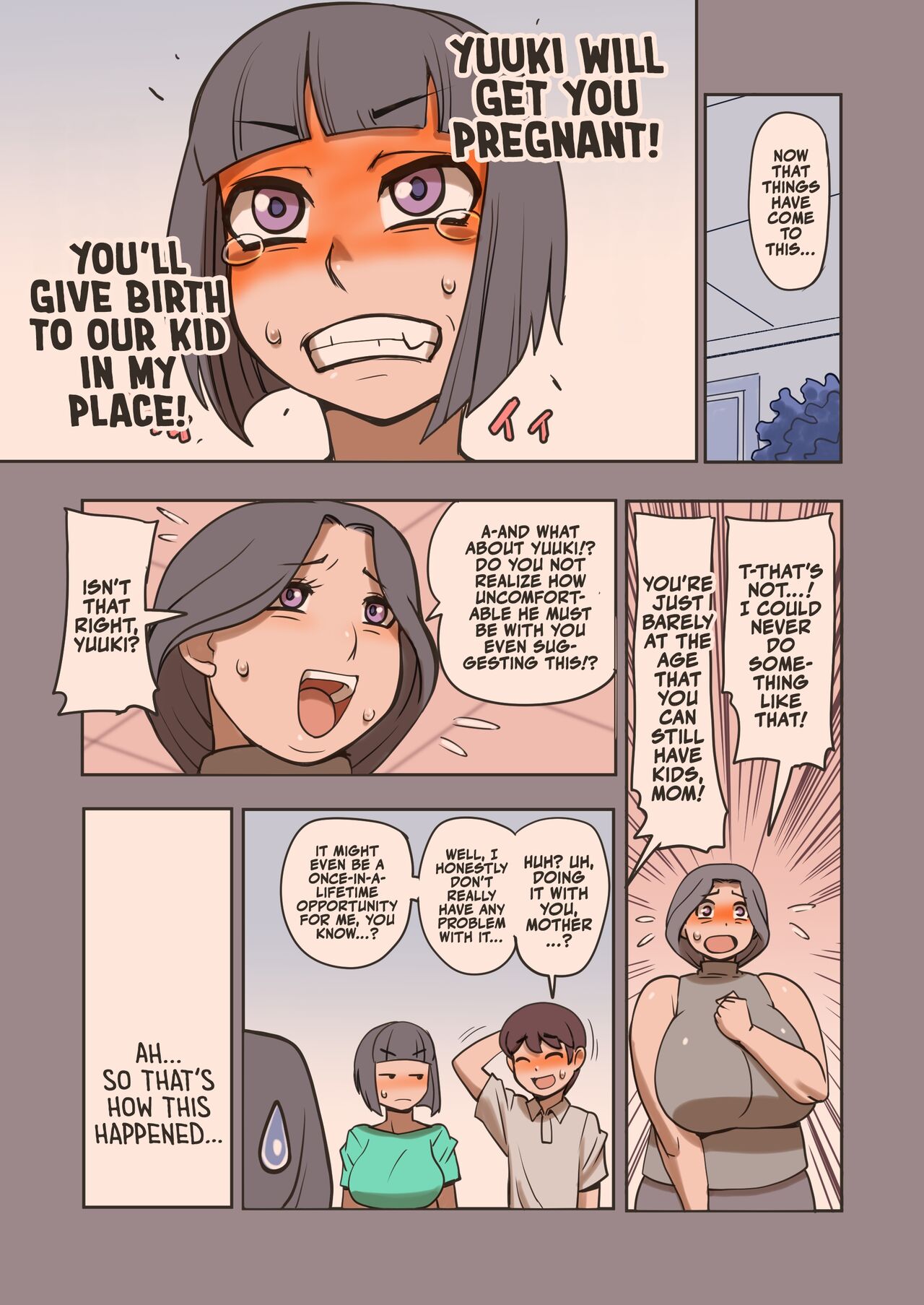 [Penguindou]My Voluptuous Mother-in-law Has Some Huge Tits! Let's Get Her Pregnant![English] [A Cool Person] Page 6