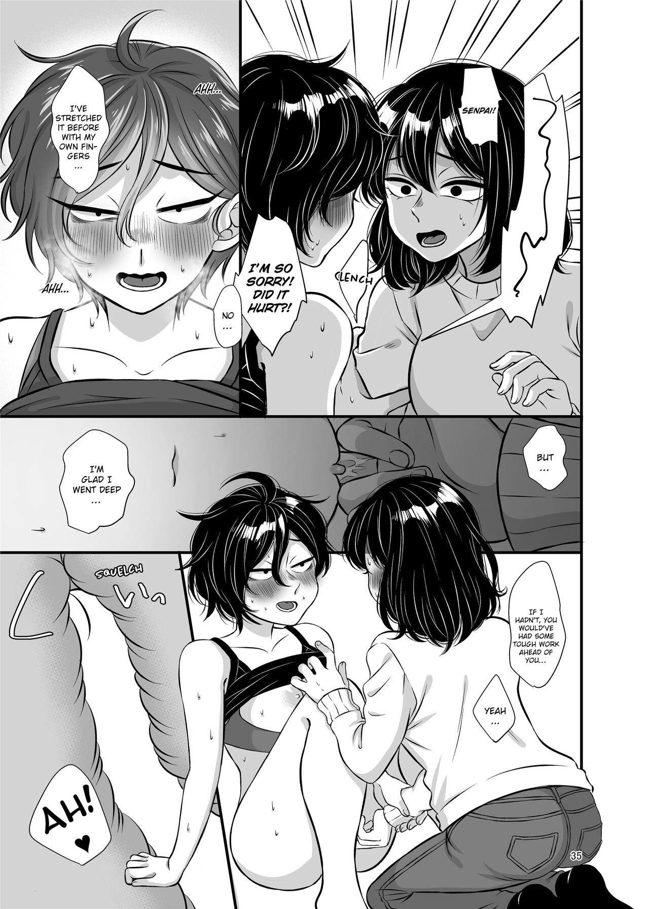 [Tanaka Kanata]Senpai and Kohai[English] [Decensored] Page 35