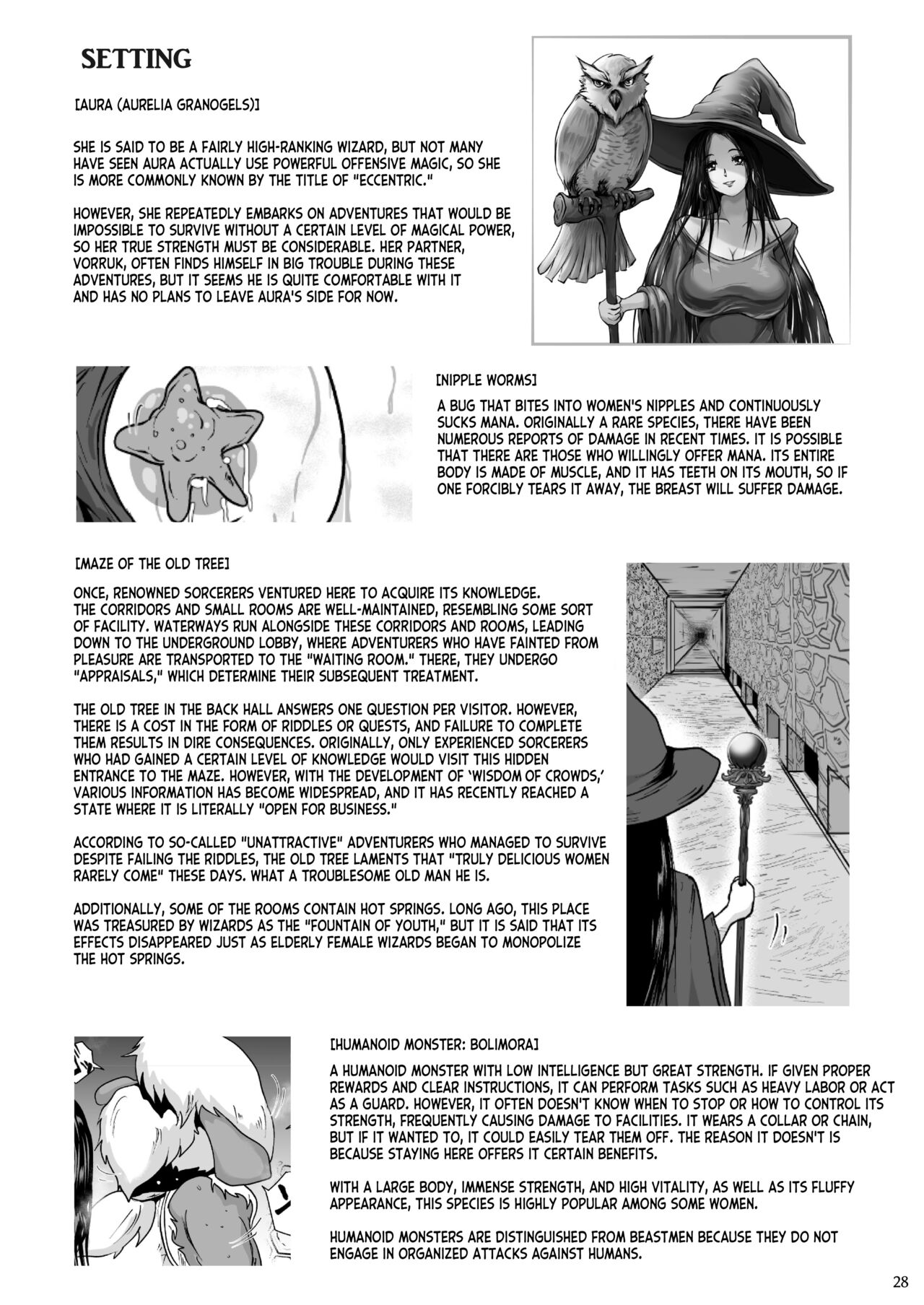 [Erotic Fantasy Larvaturs (Takaishi Fuu)]Chikubi Mushi Chirouju to Inochi no Shizuku - The Dungeon of Wise | Nipple Bug The Tree of Knowledge and the Drop of Life[English] [desudesu] [Digital] Page 28