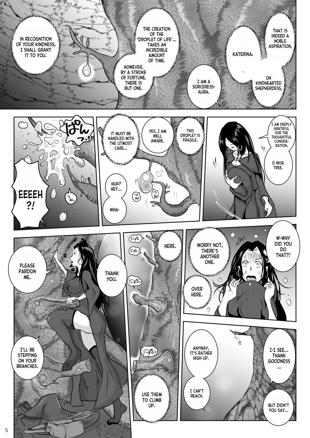 [Erotic Fantasy Larvaturs (Takaishi Fuu)]Chikubi Mushi Chirouju to Inochi no Shizuku - The Dungeon of Wise | Nipple Bug The Tree of Knowledge and the Drop of Life[English] [desudesu] [Digital] Page 5
