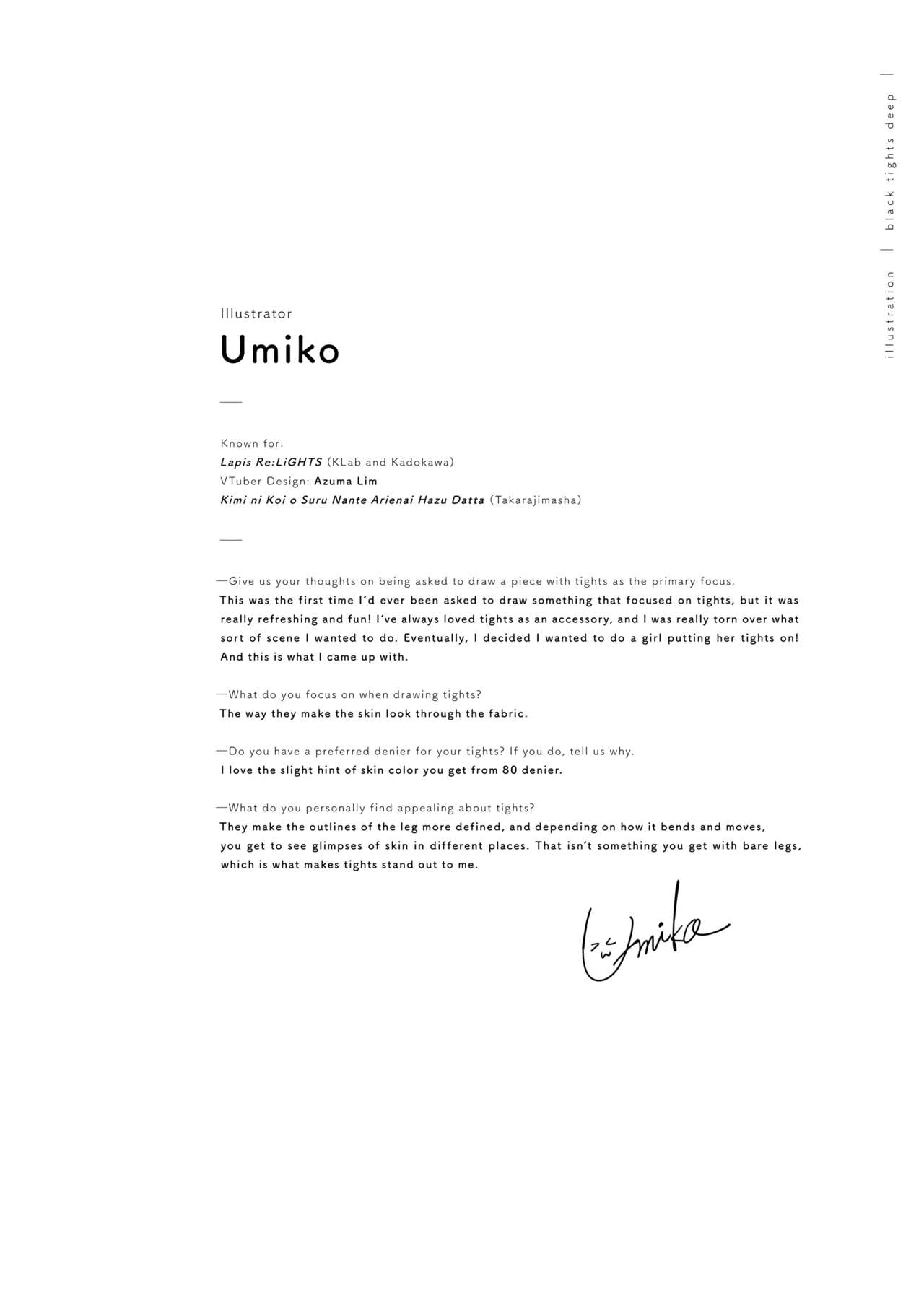 [Read, Miscellaneous]Kuro Tights DEEP black tights art book_20241021 Page 21