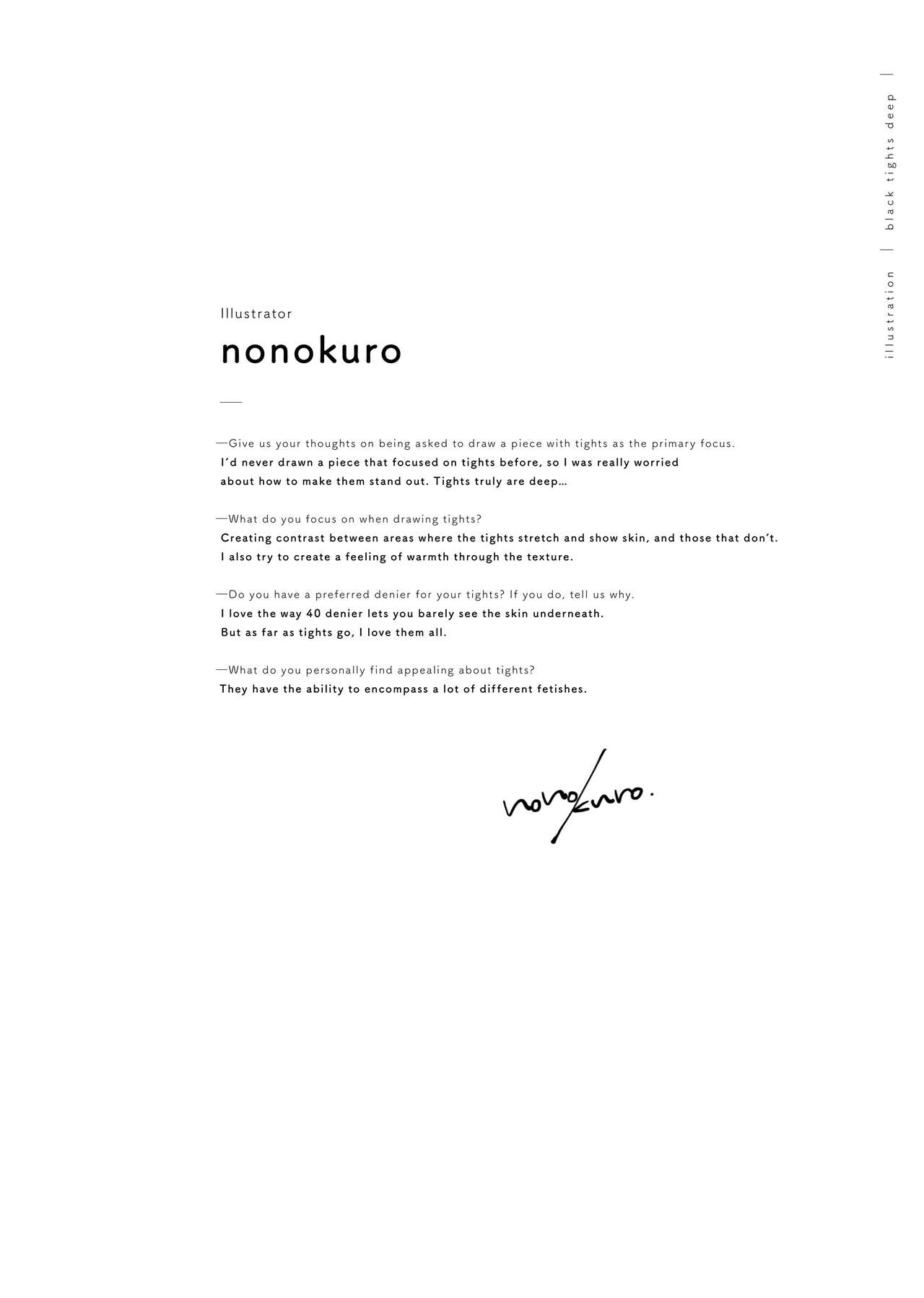 [Read, Miscellaneous]Kuro Tights DEEP black tights art book_20241021 Page 47