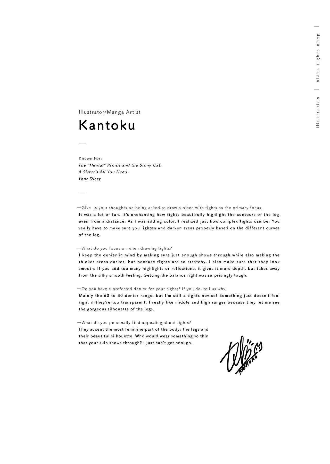 [Read, Miscellaneous]Kuro Tights DEEP black tights art book_20241021 Page 7