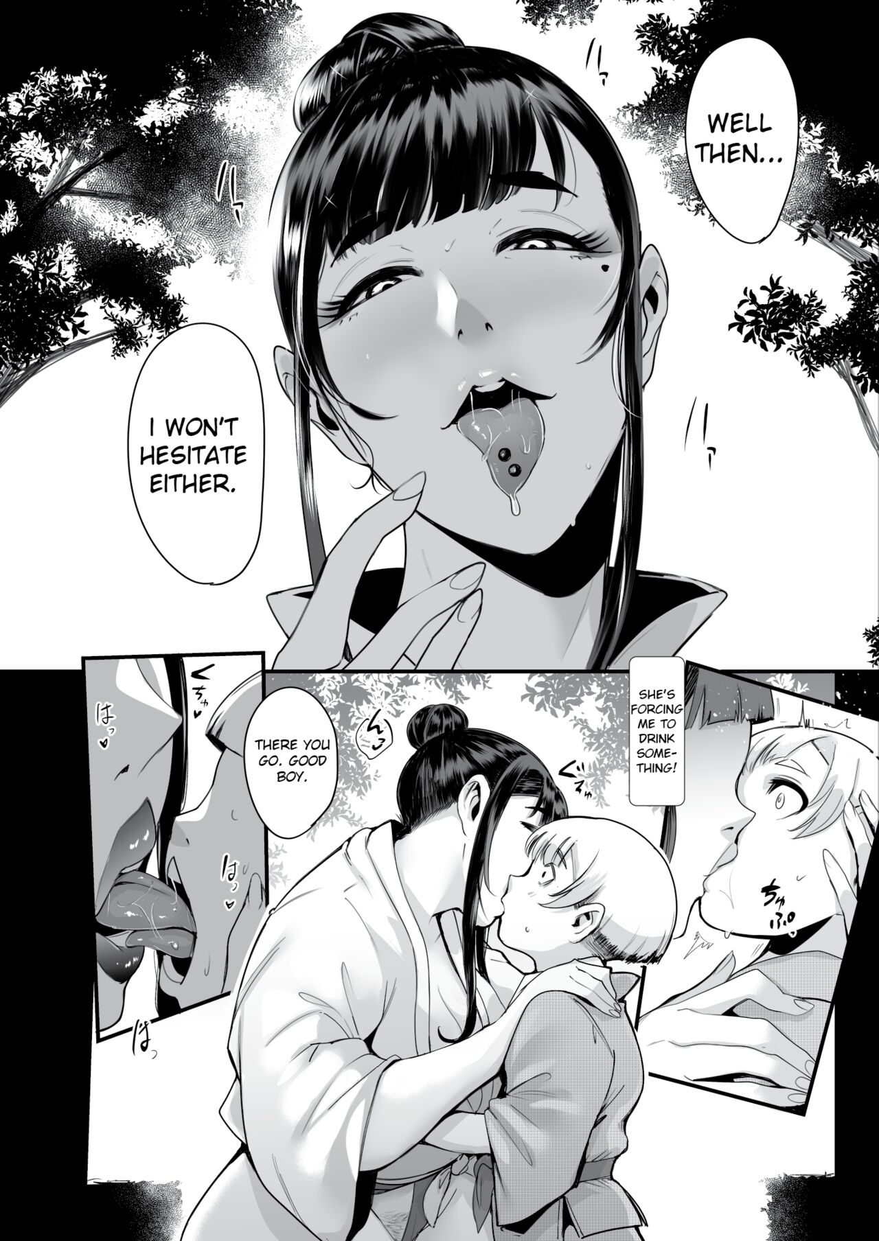 [SOUND MILK (Otochichi)]Himebukuro-Sama | At the Village's Mysterious Festival, We Were Turned Into Ejaculation Dolls Just To Impregnate the Onee-sans(FULL ENGLISH + BONUS) Page 14
