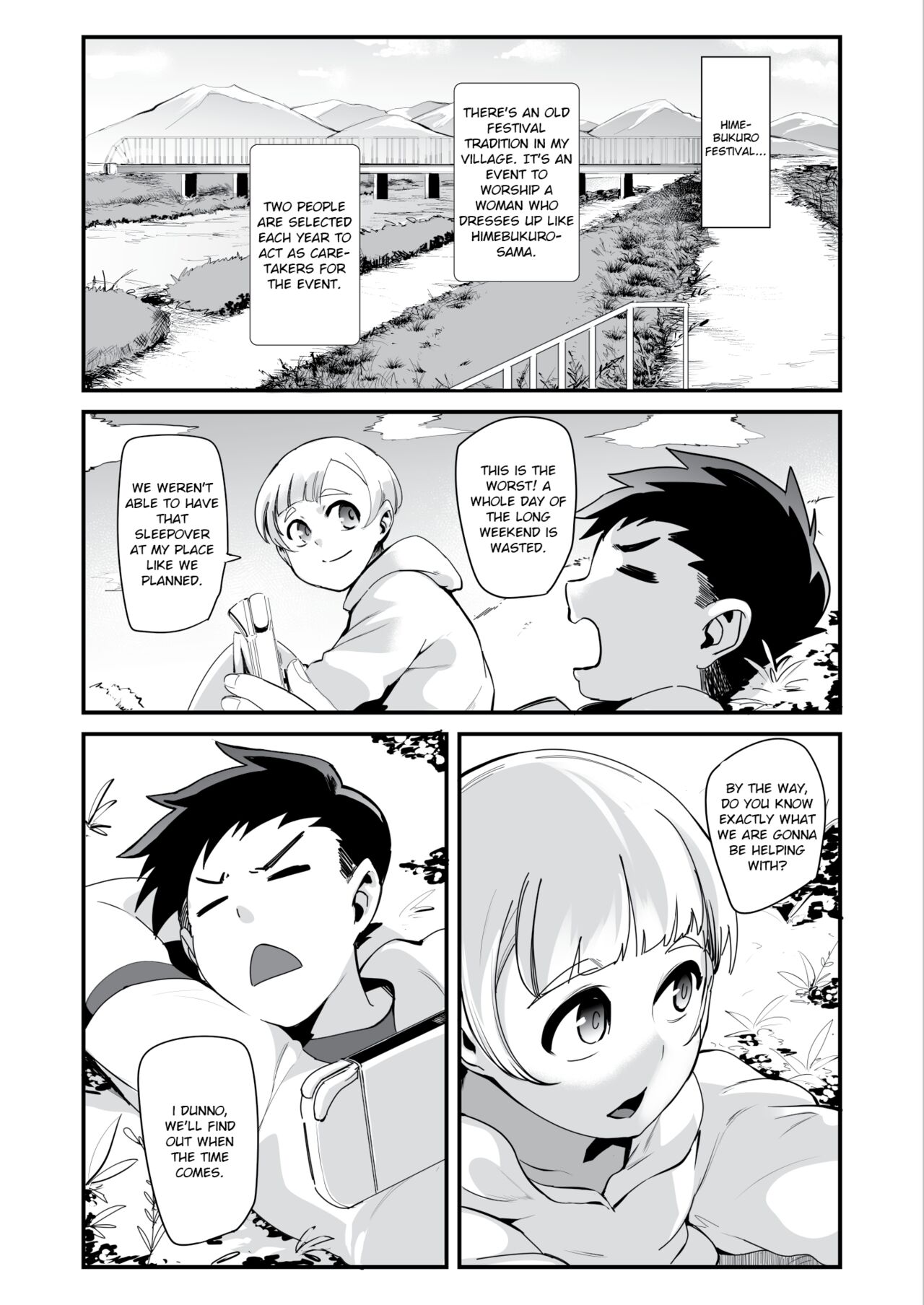[SOUND MILK (Otochichi)]Himebukuro-Sama | At the Village's Mysterious Festival, We Were Turned Into Ejaculation Dolls Just To Impregnate the Onee-sans(FULL ENGLISH + BONUS) Page 4