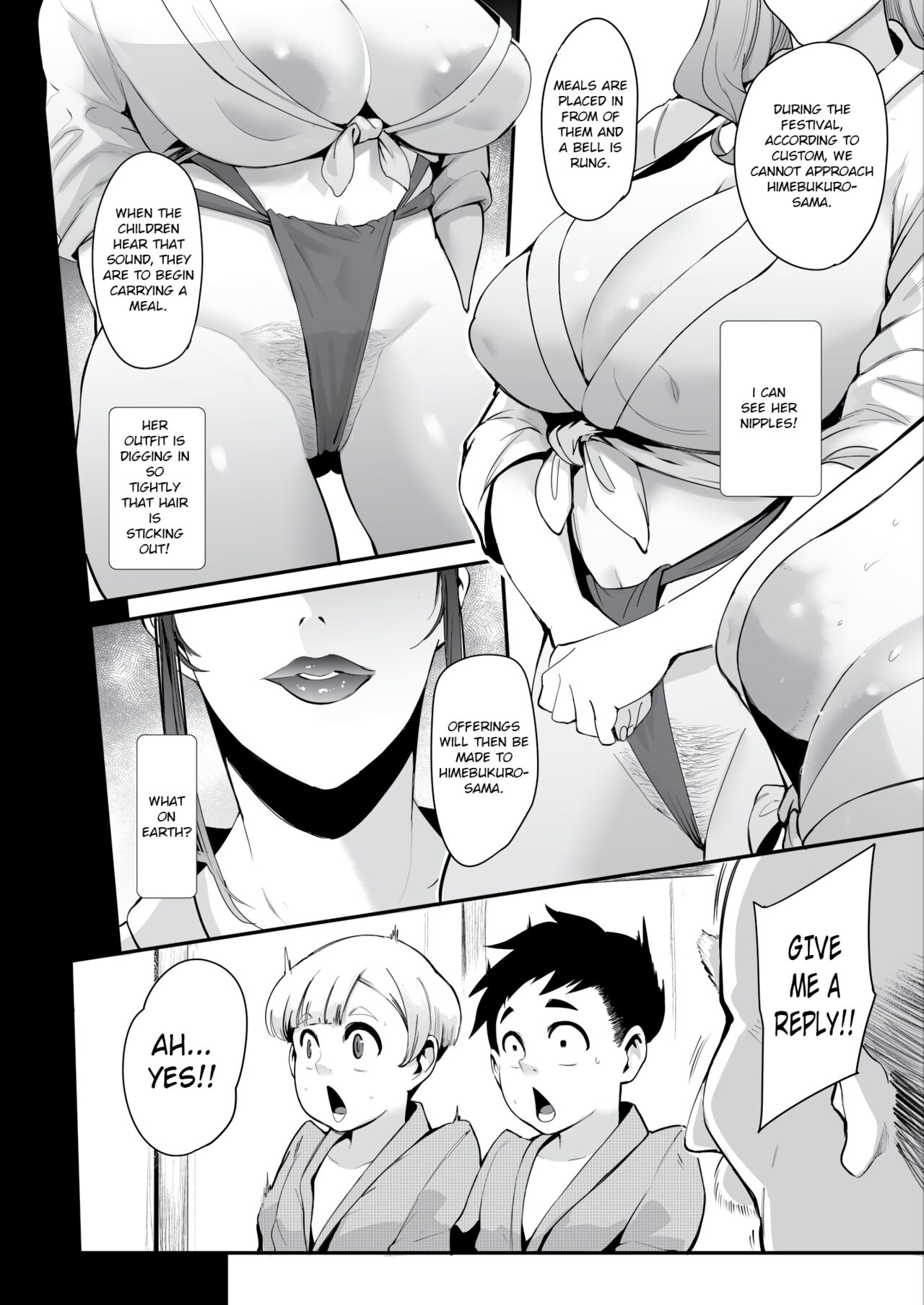 [SOUND MILK (Otochichi)]Himebukuro-Sama | At the Village's Mysterious Festival, We Were Turned Into Ejaculation Dolls Just To Impregnate the Onee-sans(FULL ENGLISH + BONUS) Page 8