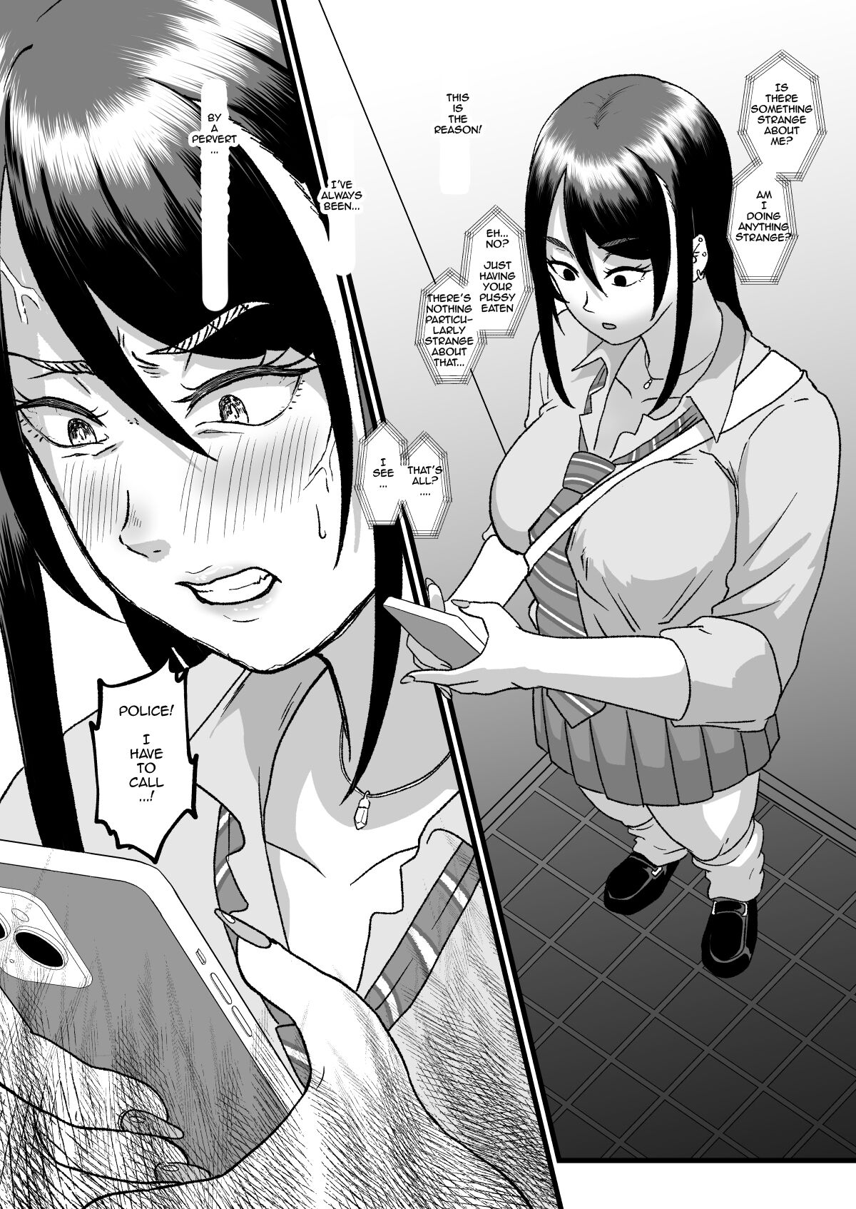 [Hotel Shikinseki (Protohotel)]Tsuugaku Densha ni Arawareta Ninshiki Kaihen Oji-san | The Perception-altering Man Who Appeared On The School Train[English] [Digital] Page 23