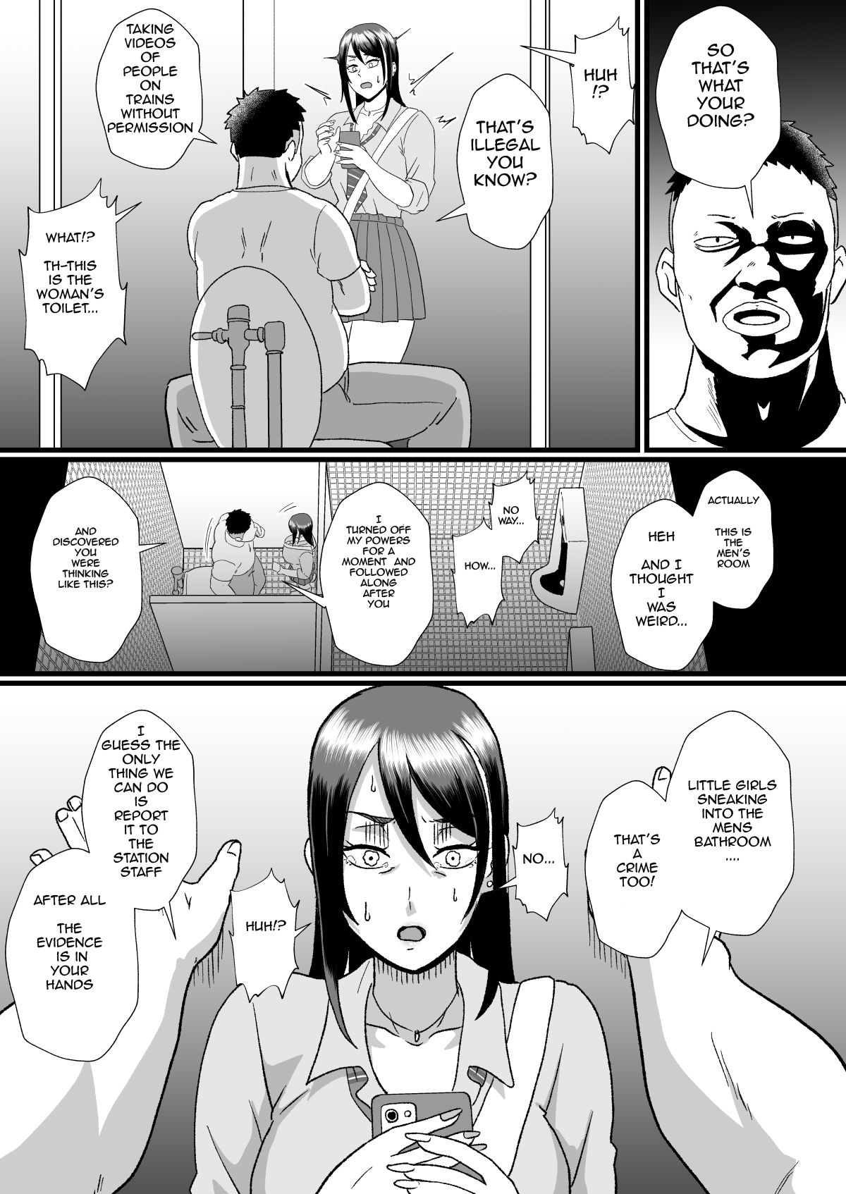 [Hotel Shikinseki (Protohotel)]Tsuugaku Densha ni Arawareta Ninshiki Kaihen Oji-san | The Perception-altering Man Who Appeared On The School Train[English] [Digital] Page 24