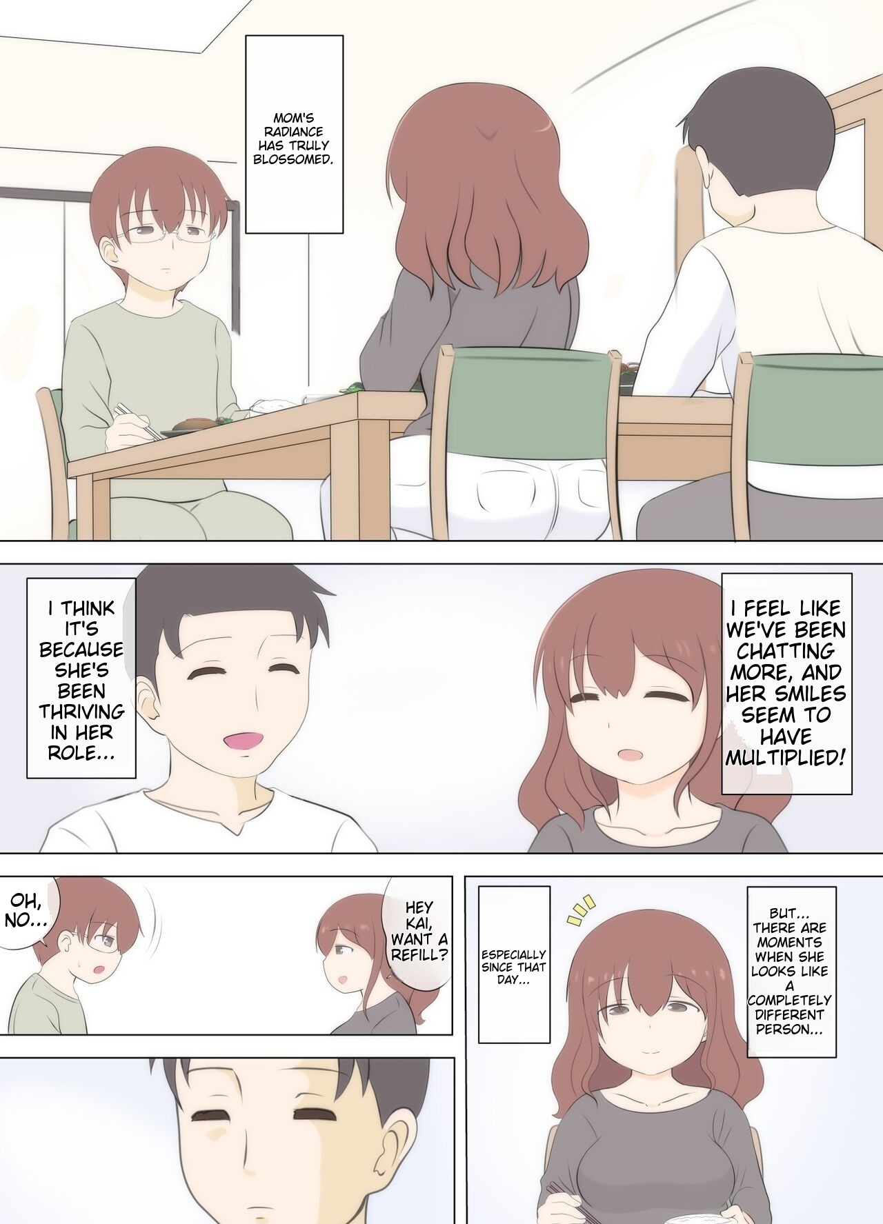 [South Otaya (Idogaya Hiroaki)]Haha no Hatsukoi wa Oji-san desu. 2 | Mom and Uncle's Affair, Chapter Two[English] Page 7