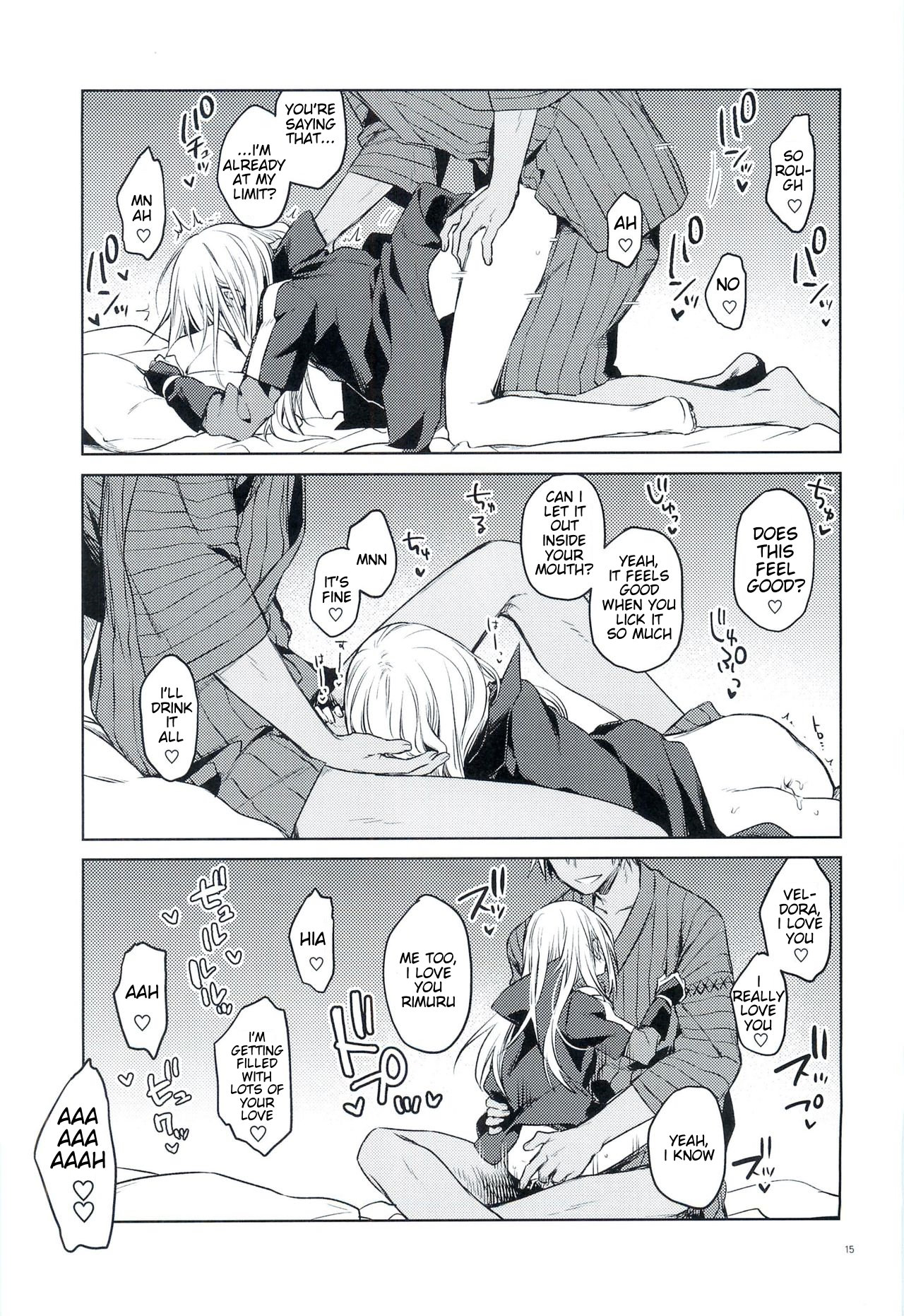 (to infinity) [Kuusou Kyuuka (Mikoto Kei)]Tokunou! Boufuu Maso | Especially Dense Tempest Magicules!(Tensei Shitara Slime datta Ken) [English] [Keksz] [Decensored] Page 14
