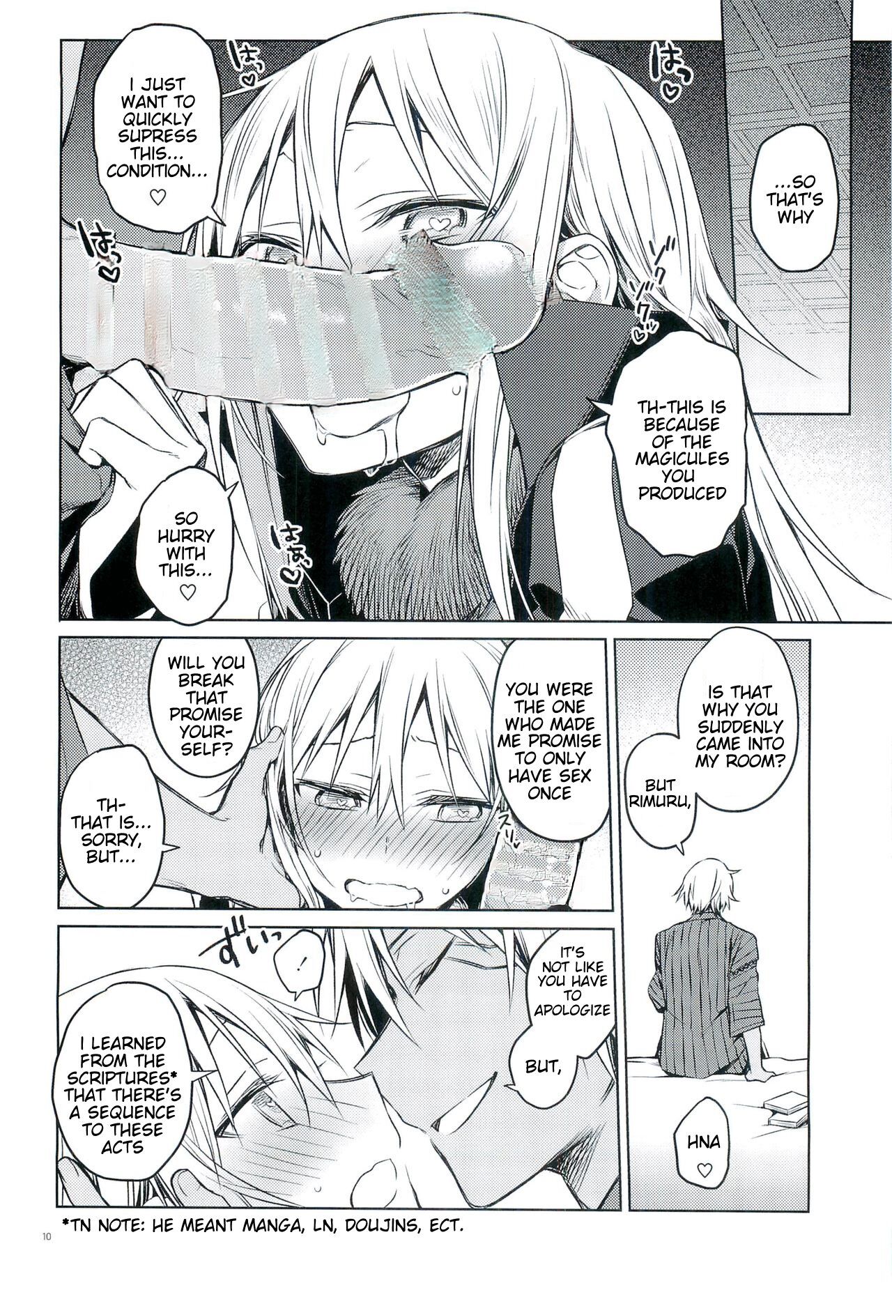 (to infinity) [Kuusou Kyuuka (Mikoto Kei)]Tokunou! Boufuu Maso | Especially Dense Tempest Magicules!(Tensei Shitara Slime datta Ken) [English] [Keksz] [Decensored] Page 9