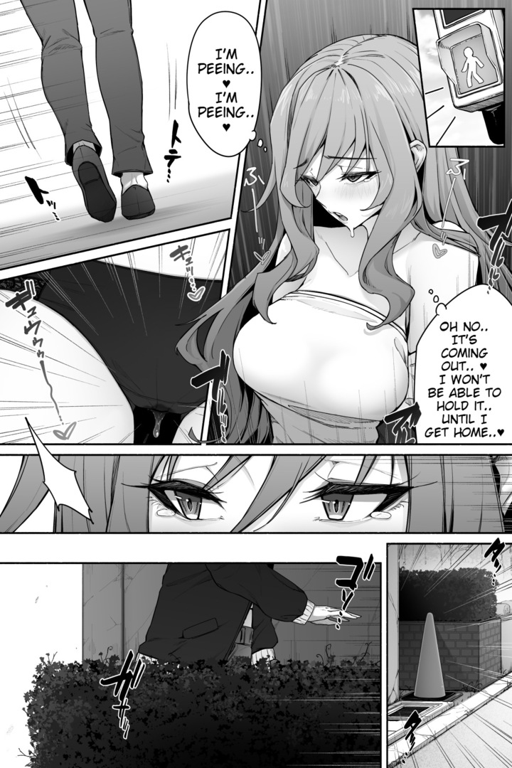 [Cocomachi]Ayauku Miraresou ni Naru Onee-san | Leaky Girl Almost Caught Peeing Outside[English] Page 2