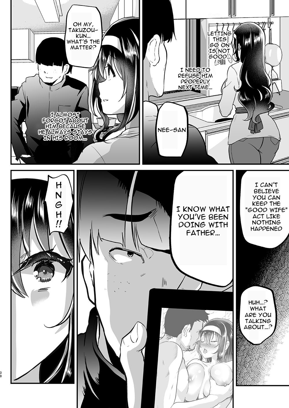 [Shimajiya (Shimaji)]Otto no Ie ~Gifu ni Nerawareta Niizuma Sakura~ |  My Husband's Household - Sakura, The Newlywed Wife Being Targeted By Her Father-In-Law[English] {Doujins.com} [Digital] Page 29