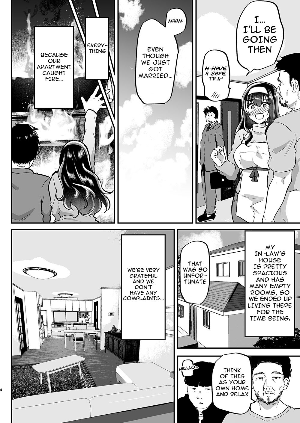 [Shimajiya (Shimaji)]Otto no Ie ~Gifu ni Nerawareta Niizuma Sakura~ |  My Husband's Household - Sakura, The Newlywed Wife Being Targeted By Her Father-In-Law[English] {Doujins.com} [Digital] Page 3
