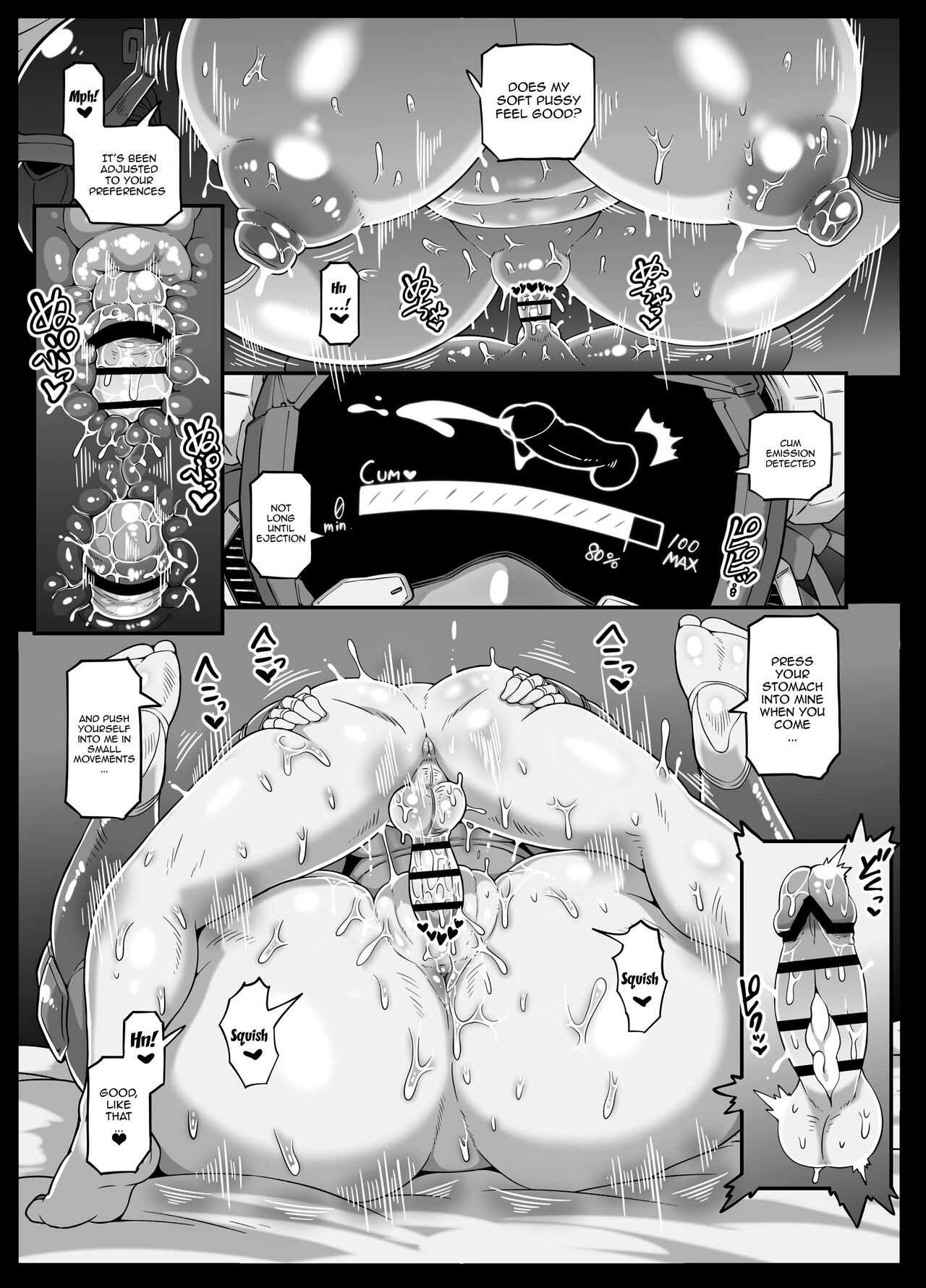 [Whitish Blacker (Andojing)]Andoroido no ofuroyasan FPS | Android Bathhouse F P S[English] {Doujins.com} Page 45