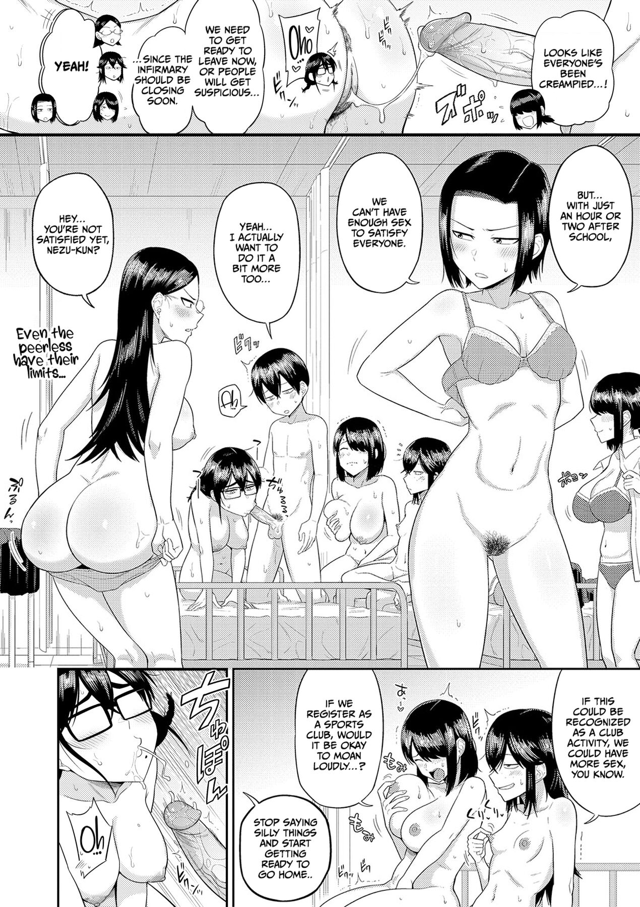 [Makosho]Mujintou de, SEX ni Kyoumi Shinshin na Dosukebe Inkya Joshi-tachi to Harem Life[English] [CulturedCommissions] [Decensored] [Digital] Page 111
