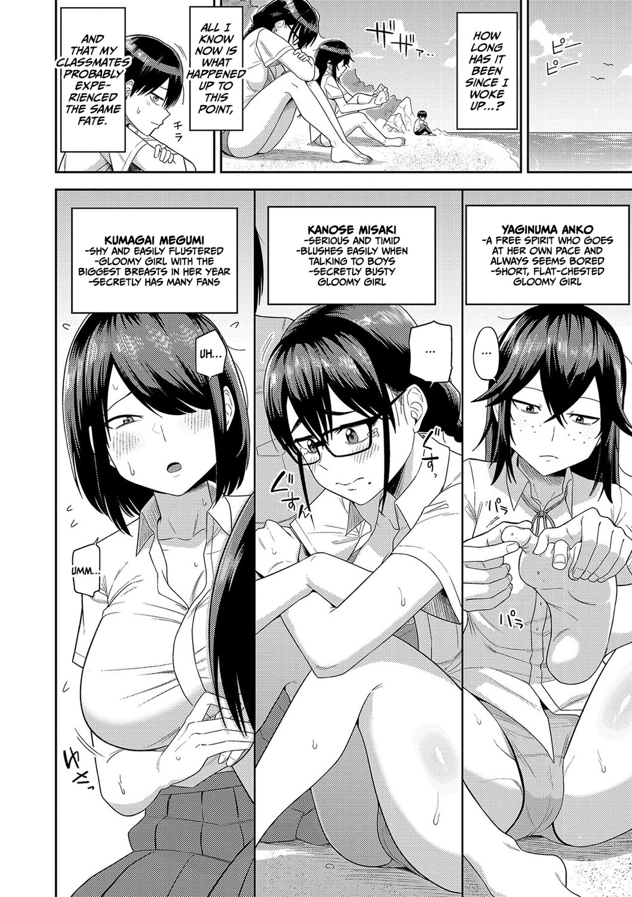 [Makosho]Mujintou de, SEX ni Kyoumi Shinshin na Dosukebe Inkya Joshi-tachi to Harem Life[English] [CulturedCommissions] [Decensored] [Digital] Page 5