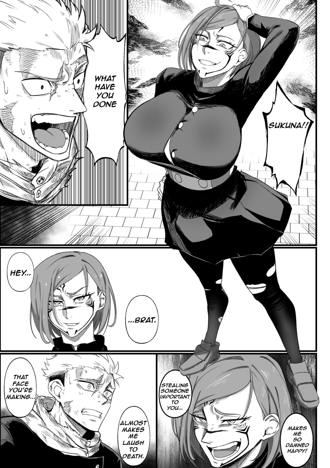 Queen of Curses Ryomen "Kugisaki" Sukuna vs Itadori Yuji Page 4