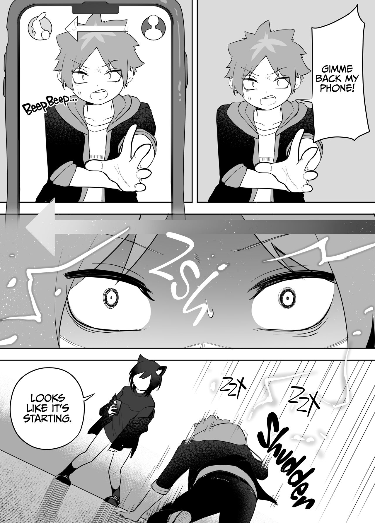 [Amuai Okashi Seisakusho (Kaiware Daikon, Ahoge Kinoko)]Kemokko-ka Appli | Furrification App[English] {2d-market.com} [Decensored] [Digital] Page 20