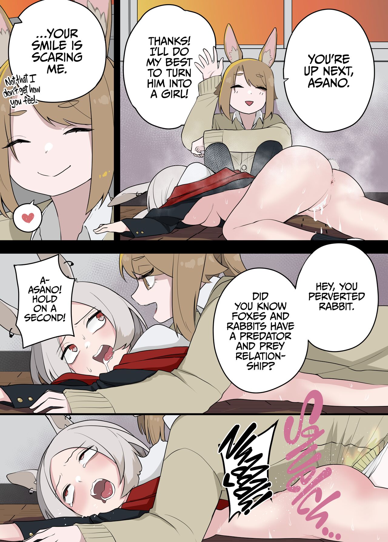 [Amuai Okashi Seisakusho (Kaiware Daikon, Ahoge Kinoko)]Kemokko-ka Appli | Furrification App[English] {2d-market.com} [Decensored] [Digital] Page 28