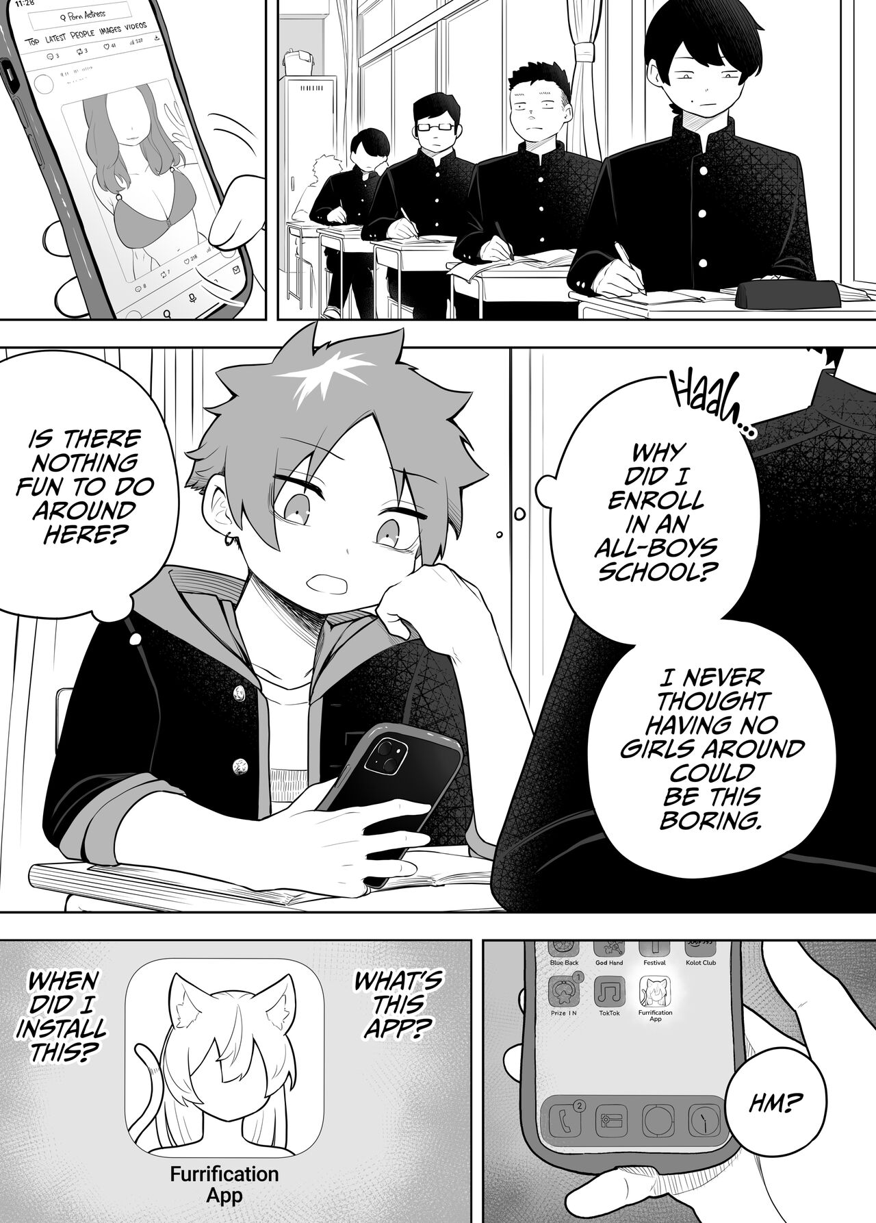 [Amuai Okashi Seisakusho (Kaiware Daikon, Ahoge Kinoko)]Kemokko-ka Appli | Furrification App[English] {2d-market.com} [Decensored] [Digital] Page 3