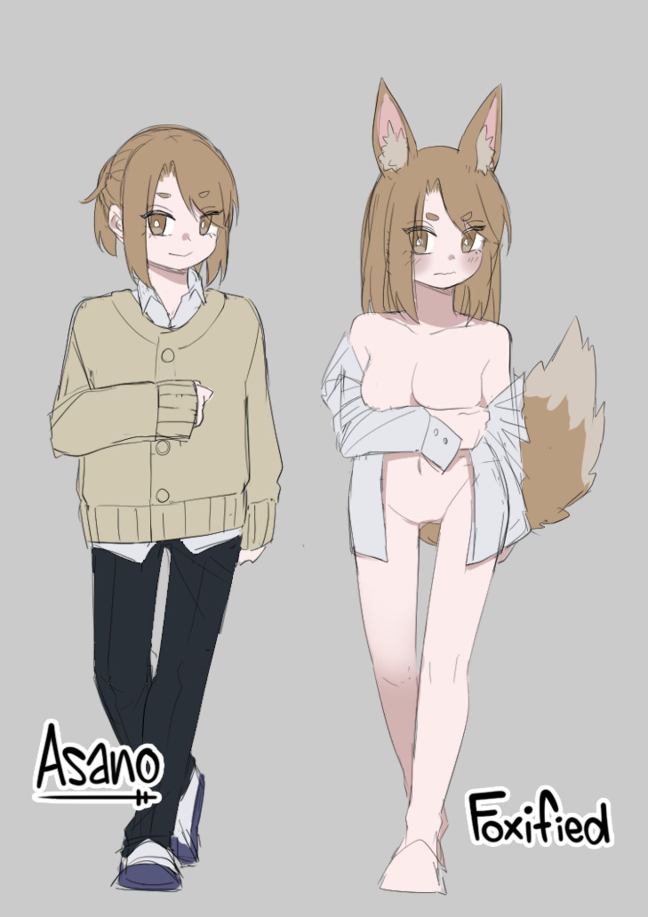 [Amuai Okashi Seisakusho (Kaiware Daikon, Ahoge Kinoko)]Kemokko-ka Appli | Furrification App[English] {2d-market.com} [Decensored] [Digital] Page 35