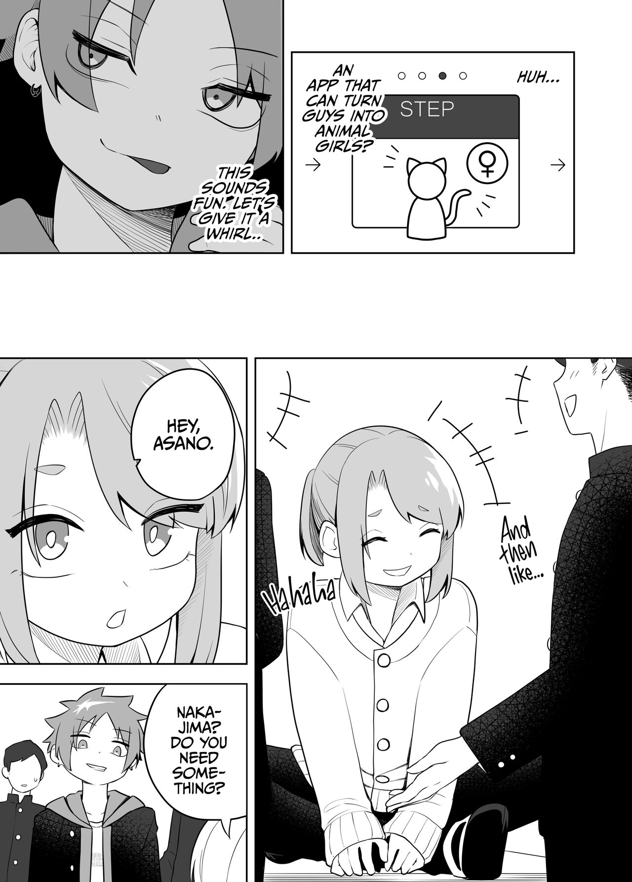 [Amuai Okashi Seisakusho (Kaiware Daikon, Ahoge Kinoko)]Kemokko-ka Appli | Furrification App[English] {2d-market.com} [Decensored] [Digital] Page 4