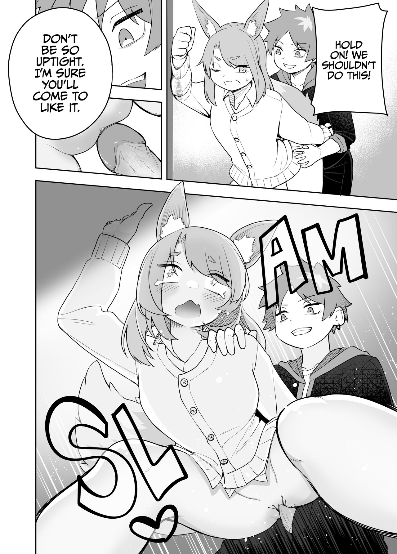 [Amuai Okashi Seisakusho (Kaiware Daikon, Ahoge Kinoko)]Kemokko-ka Appli | Furrification App[English] {2d-market.com} [Decensored] [Digital] Page 9