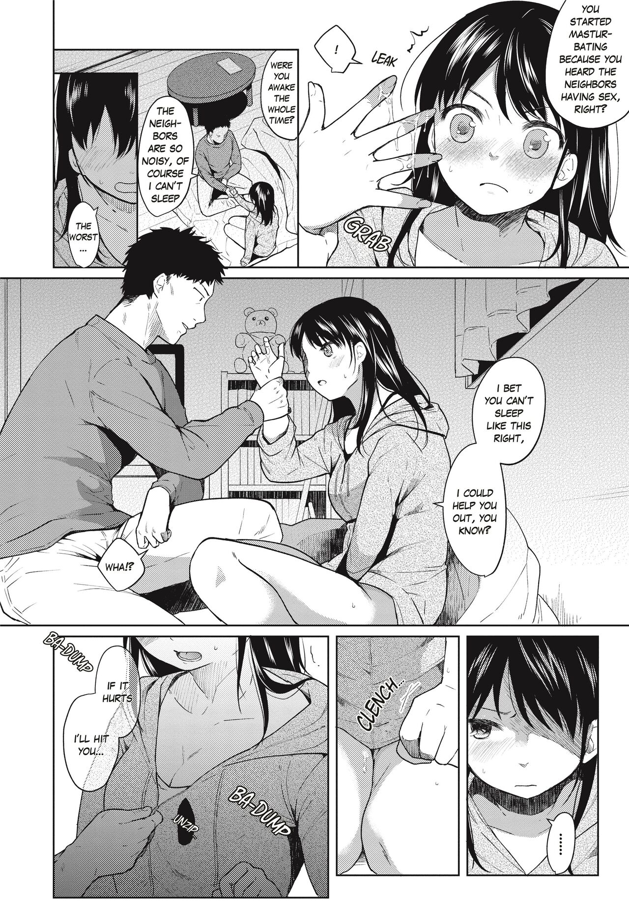 [Fumitsuki Sou]1 Room Apartment + Highschool Girl Suddenly Living Together? Close Contact!? First Sex!!? Ch.1-4[English] [Project-H] [Decensored] [Ongoing] Page 15