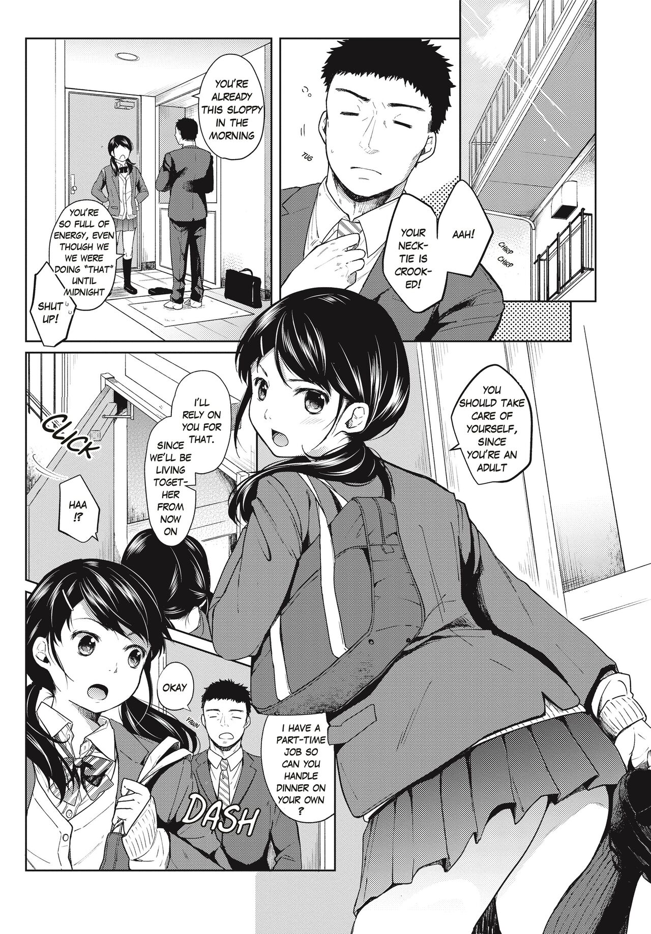 [Fumitsuki Sou]1 Room Apartment + Highschool Girl Suddenly Living Together? Close Contact!? First Sex!!? Ch.1-4[English] [Project-H] [Decensored] [Ongoing] Page 28