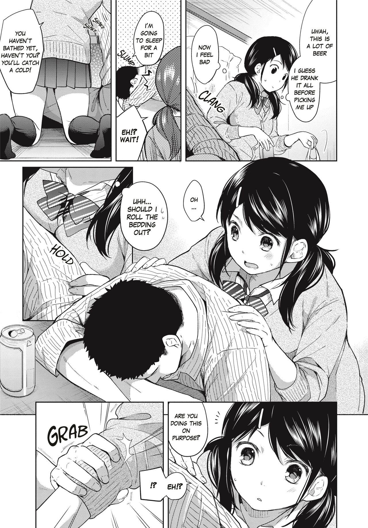 [Fumitsuki Sou]1 Room Apartment + Highschool Girl Suddenly Living Together? Close Contact!? First Sex!!? Ch.1-4[English] [Project-H] [Decensored] [Ongoing] Page 58