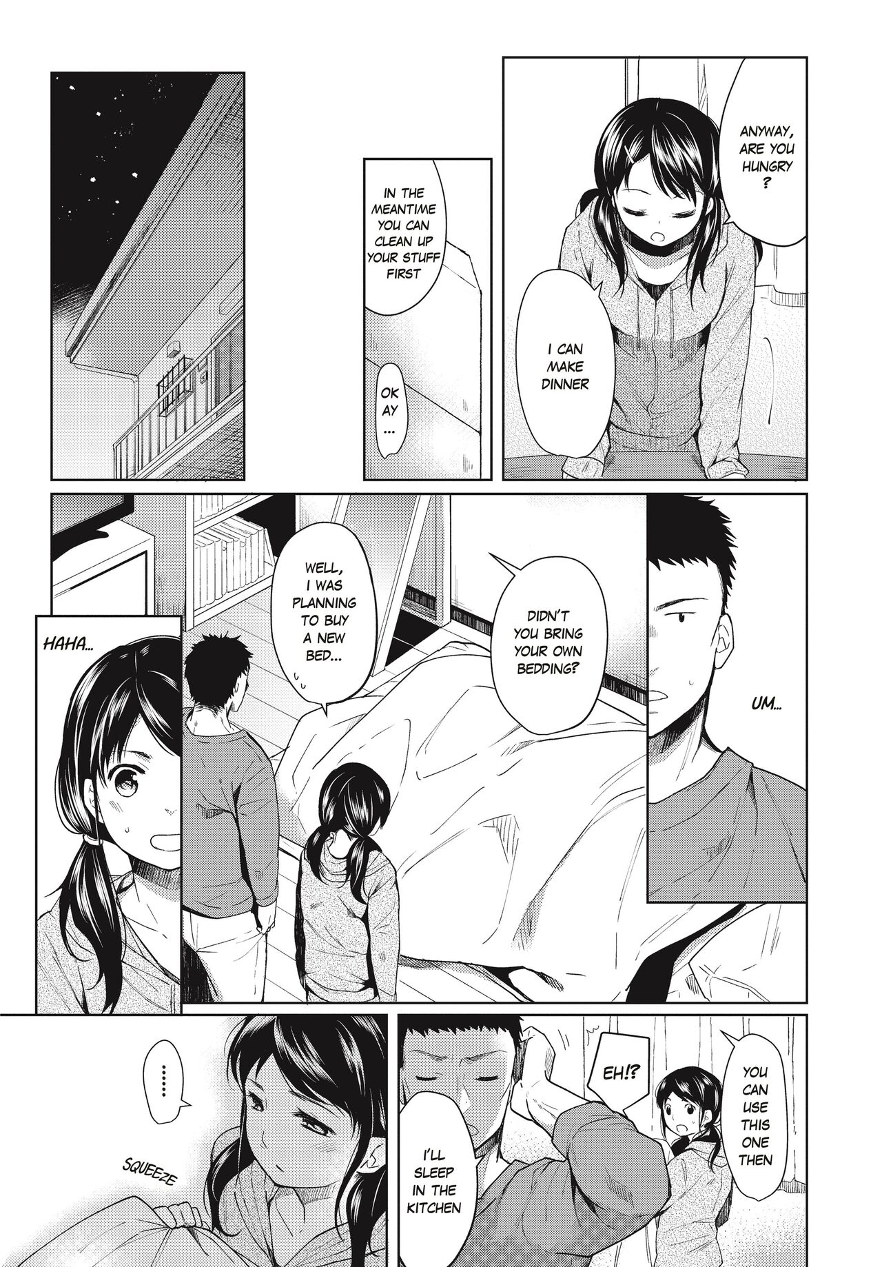 [Fumitsuki Sou]1 Room Apartment + Highschool Girl Suddenly Living Together? Close Contact!? First Sex!!? Ch.1-4[English] [Project-H] [Decensored] [Ongoing] Page 6