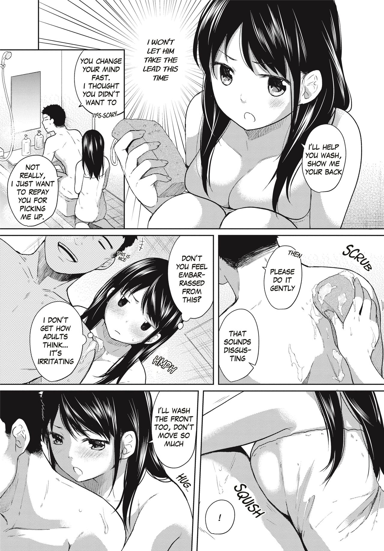 [Fumitsuki Sou]1 Room Apartment + Highschool Girl Suddenly Living Together? Close Contact!? First Sex!!? Ch.1-4[English] [Project-H] [Decensored] [Ongoing] Page 62
