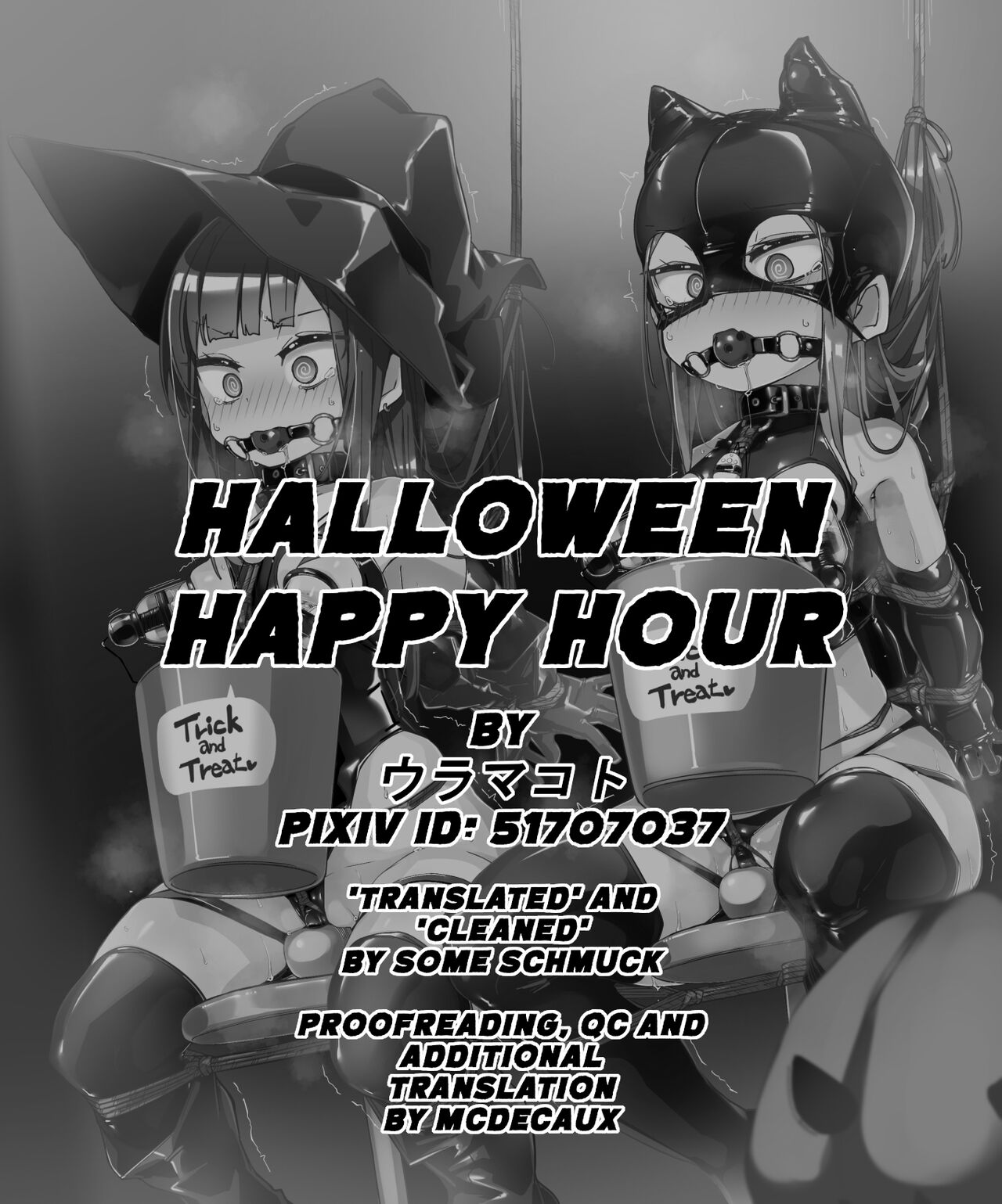 [ura_macoto]Halloween Happy Hour(Halloween Cosplay Weight Neglect punishment) [English] Page 1