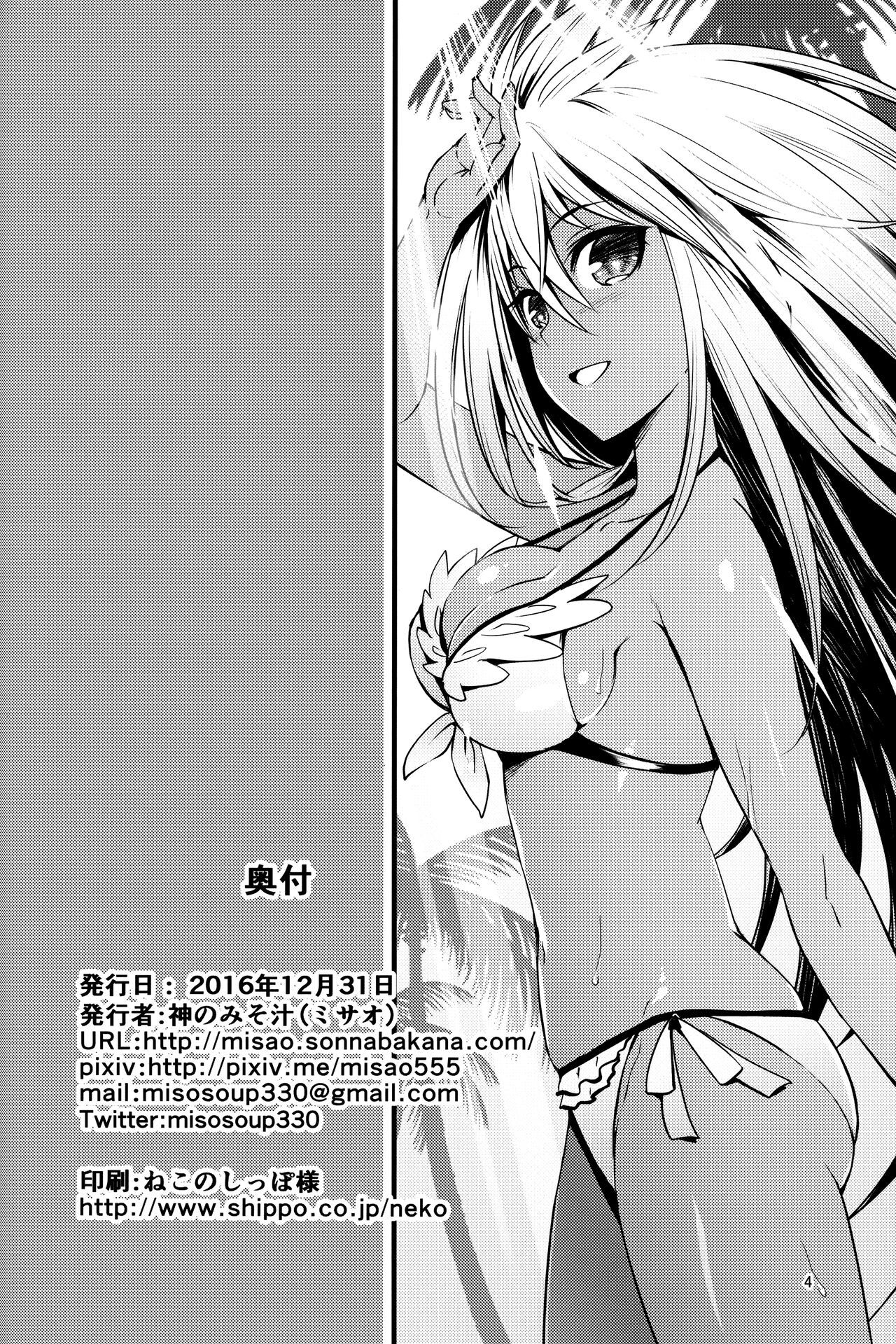 (C91) [Kami No Misosiru (Misao)]Kasshoku no Utage | A Tan-Colored Feast(Granblue Fantasy) [English] {Doujins.com} Page 3