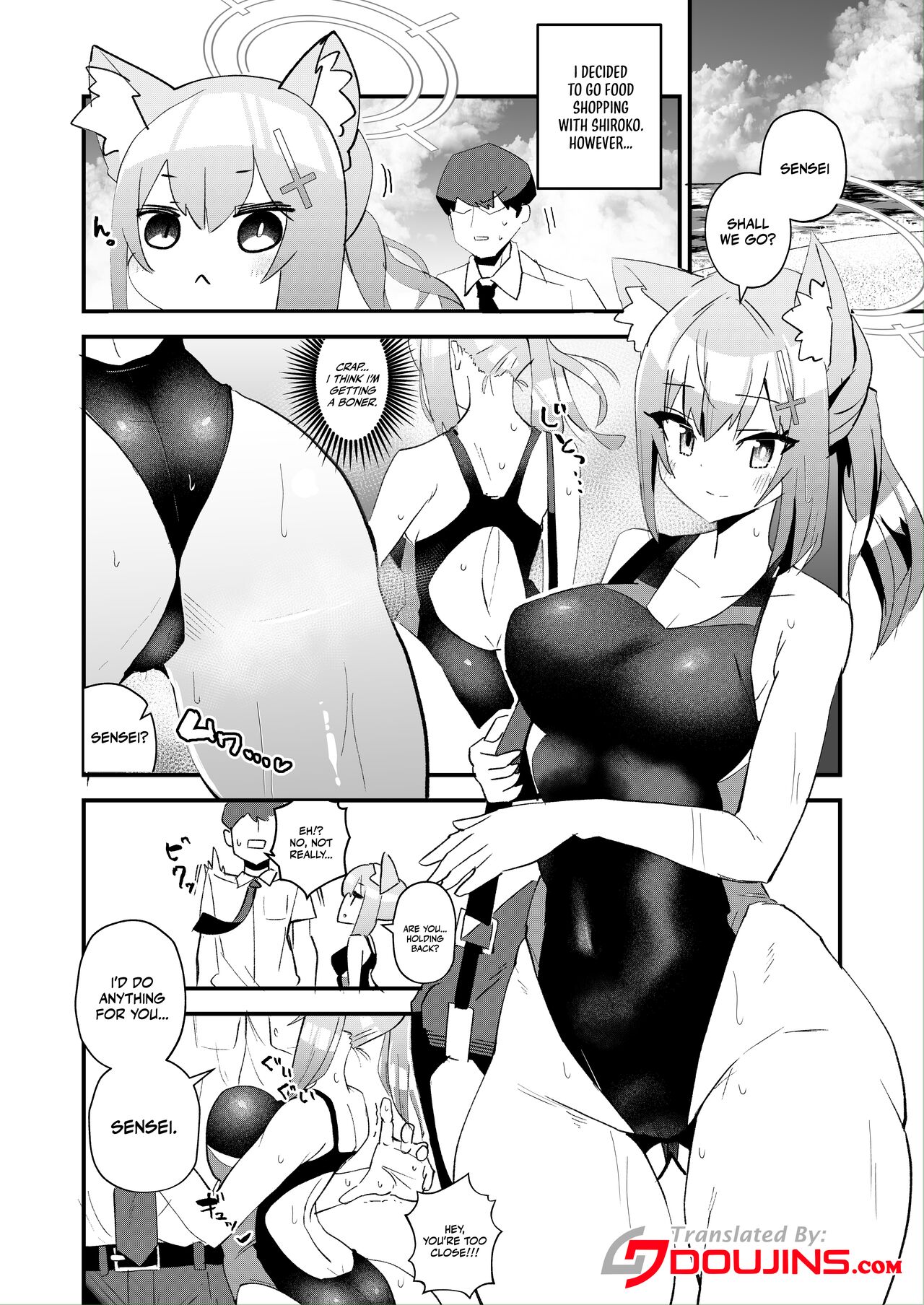 [Ofuro Haitta Erai (Milli)]Sensei. Motto Chikaku de Mite | Sensei, Please Look At Me Closer(Blue Archive) [English] {Doujins.com} [Digital] Page 4