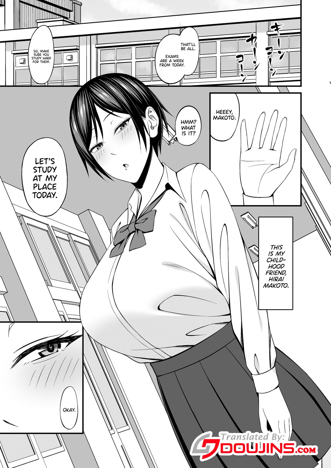 [SmallGift (Muo)]Kyonyuu de Boyish Osananajimi no Kanojo to Pakoritai! | I Want to Fuck My Busty, Boyish Childhood Friends![English] {Doujins.com} Page 3