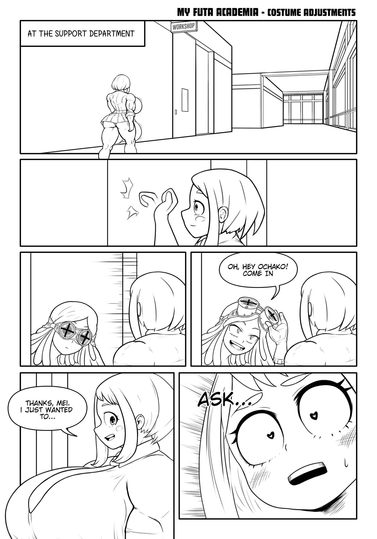 My Futa Academia: Costume Adjustments[Bananarama] Page 1