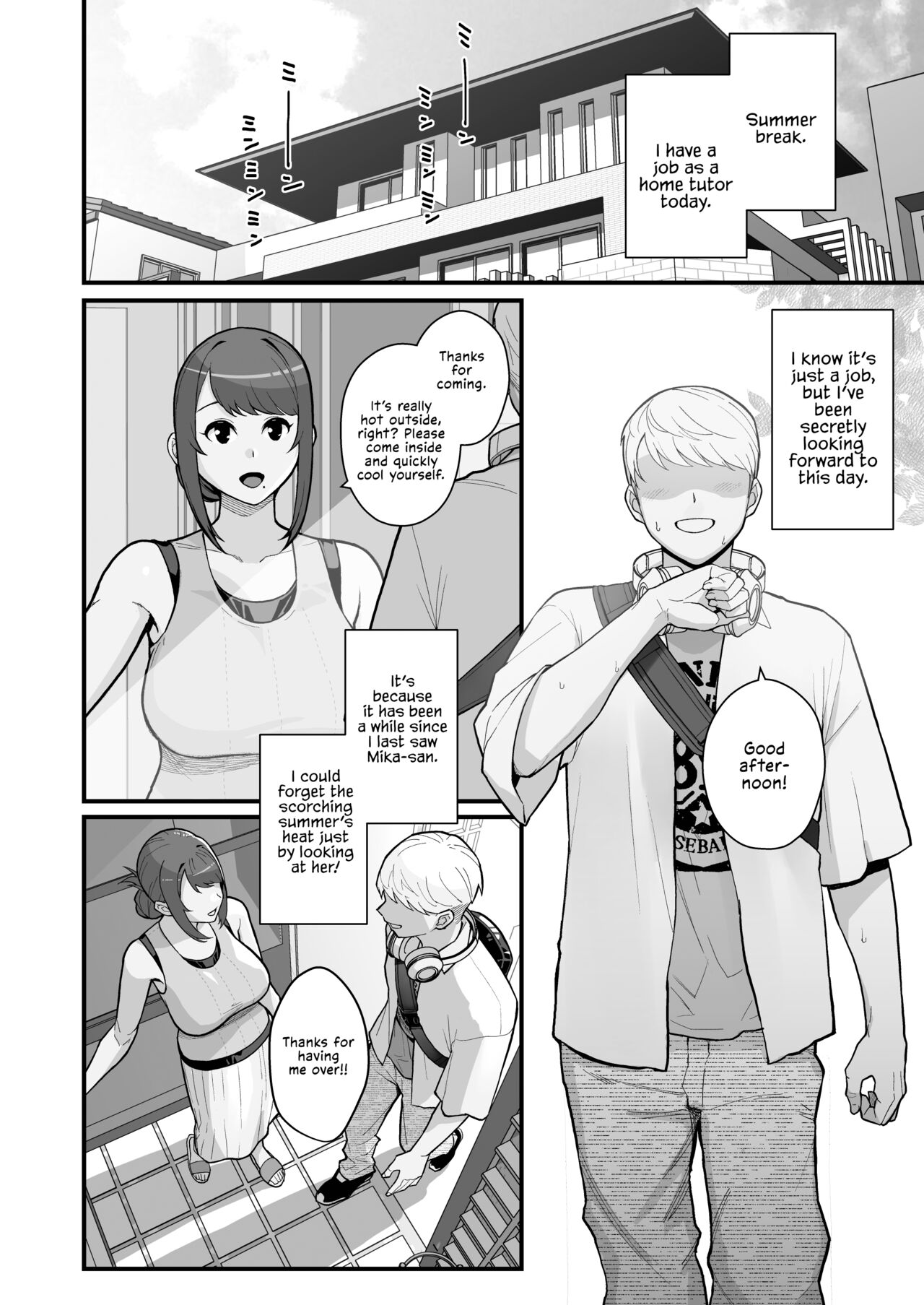 [Kayoudou (Matsuka)]Hitozuma no Jitaku ni Hakuchuu Houmon Suru Hon[English] [Vivid Rabbit Translation] [Digital] Page 4