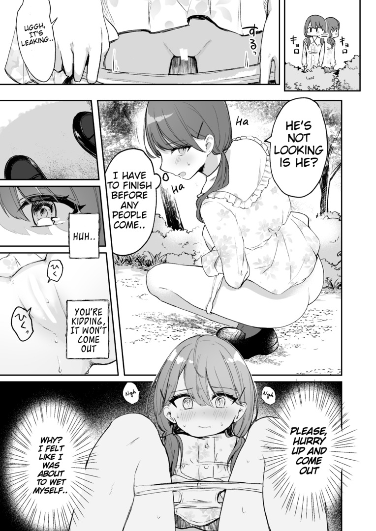 [Artist] [noa_cell]Gets caught peeing by a boyfriend on a date[English] Page 4