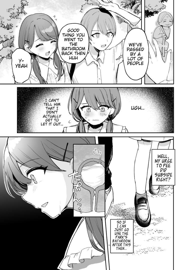 [Artist] [noa_cell]Gets caught peeing by a boyfriend on a date[English] Page 6