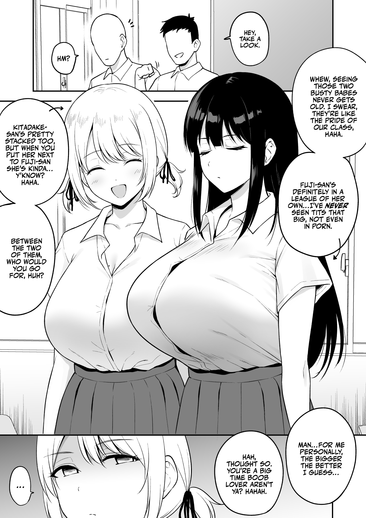 [Yue]Class de Nibanme ni Oppai ga Ookii Onna Tomodachi | Female Friend with the Second Biggest Boobs in Class[English] [korafu] Page 1