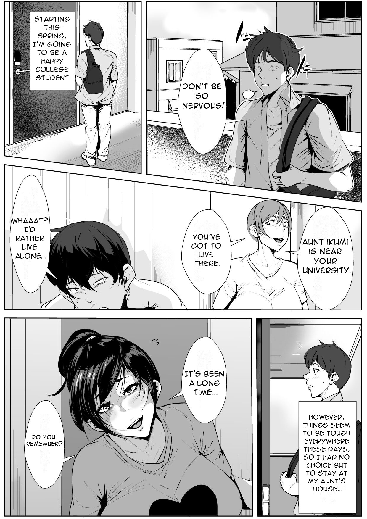 [AKYS Honpo]Ecchi na Obasan no Ie ni Itoko ga Geshukushi ni Kitara... | When a Nephew Comes to Stay at His Naughty Aunt's House...[English] [DarklordMTLs] Page 3