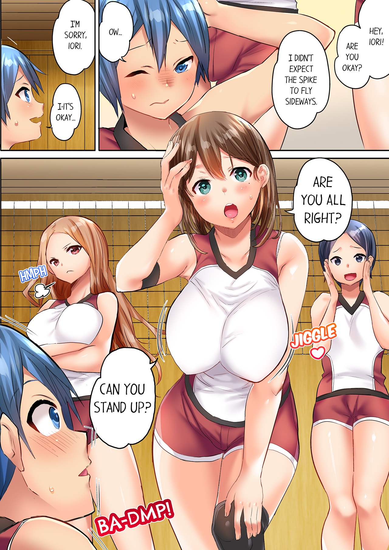 [Kazutaro]Hitozuma Volley-bu no Asedaku SEX ~Shower Abinagara Mitchaku Shichau? 1-4 | Married Women's Volleyball Club Sweaty Sex - We're Being Glued Together While Taking A Shower? 1-4[English] Page 3