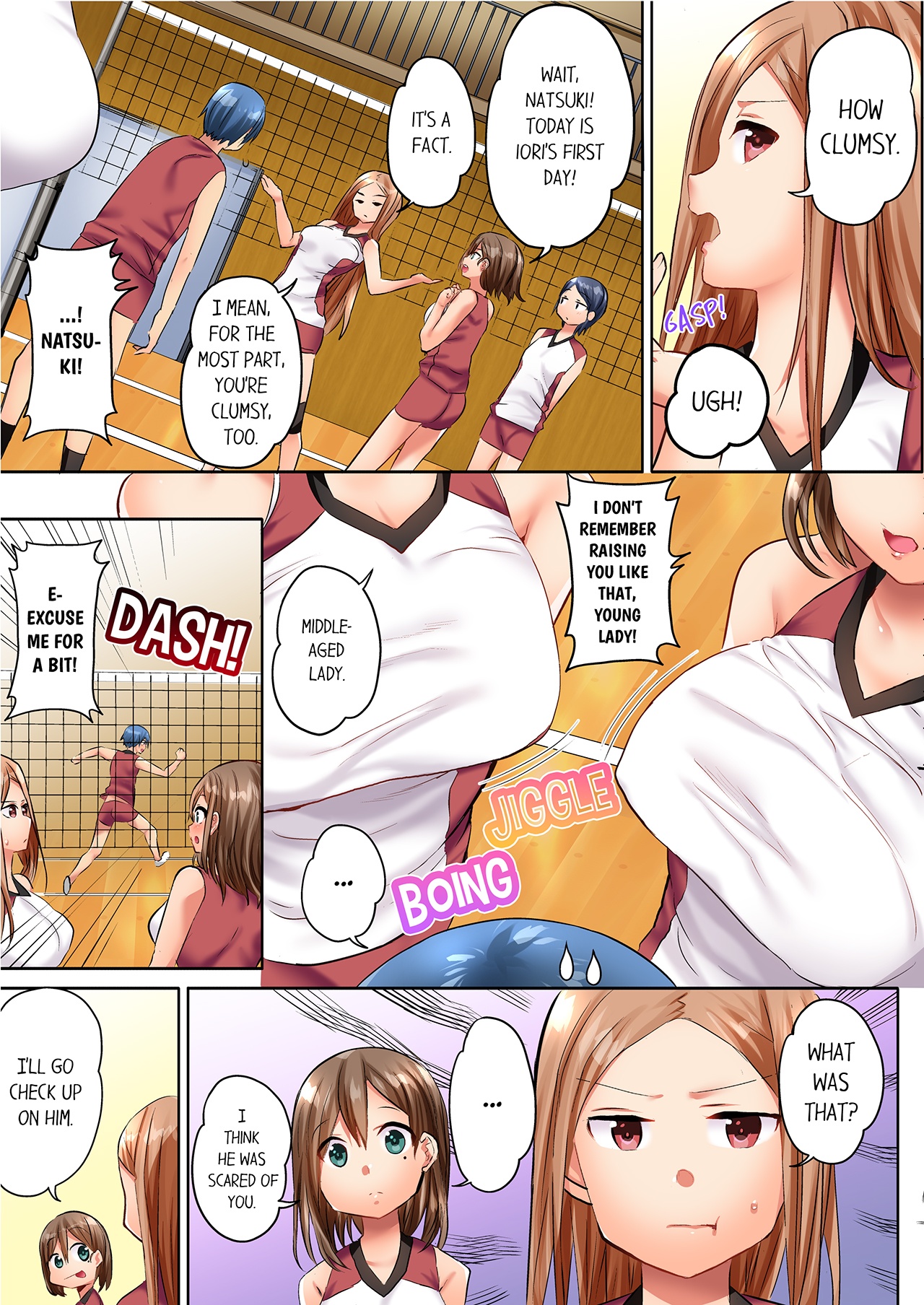 [Kazutaro]Hitozuma Volley-bu no Asedaku SEX ~Shower Abinagara Mitchaku Shichau? 1-4 | Married Women's Volleyball Club Sweaty Sex - We're Being Glued Together While Taking A Shower? 1-4[English] Page 4