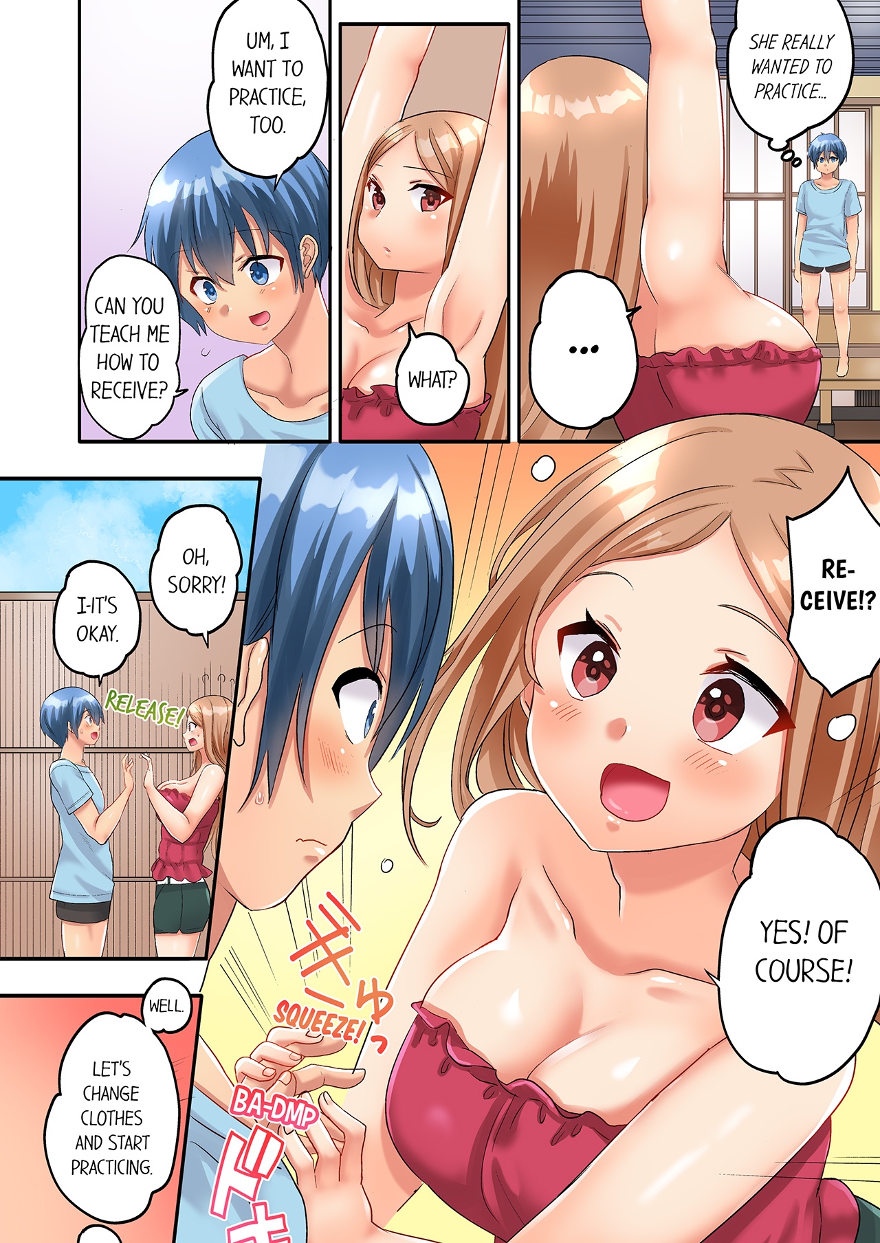 [Kazutaro]Hitozuma Volley-bu no Asedaku SEX ~Shower Abinagara Mitchaku Shichau? 1-4 | Married Women's Volleyball Club Sweaty Sex - We're Being Glued Together While Taking A Shower? 1-4[English] Page 57