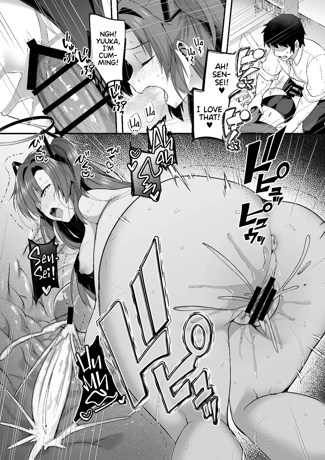 [Kuusou Monochrome (Abi)]Yuuka to Midsummer no Asedaku Office SEX | A Midsummer's Steamy Sex Session(Blue Archive) [English] [Team Rabu2] [Digital] Page 25