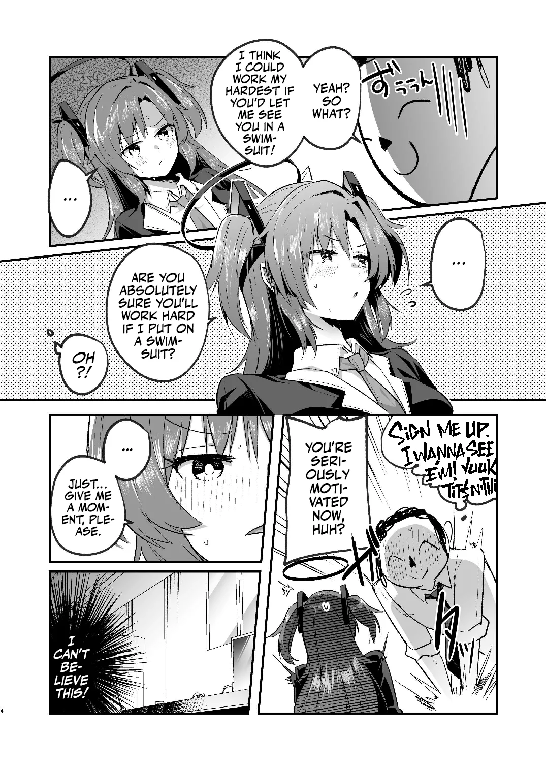 [Kuusou Monochrome (Abi)]Yuuka to Midsummer no Asedaku Office SEX | A Midsummer's Steamy Sex Session(Blue Archive) [English] [Team Rabu2] [Digital] Page 4